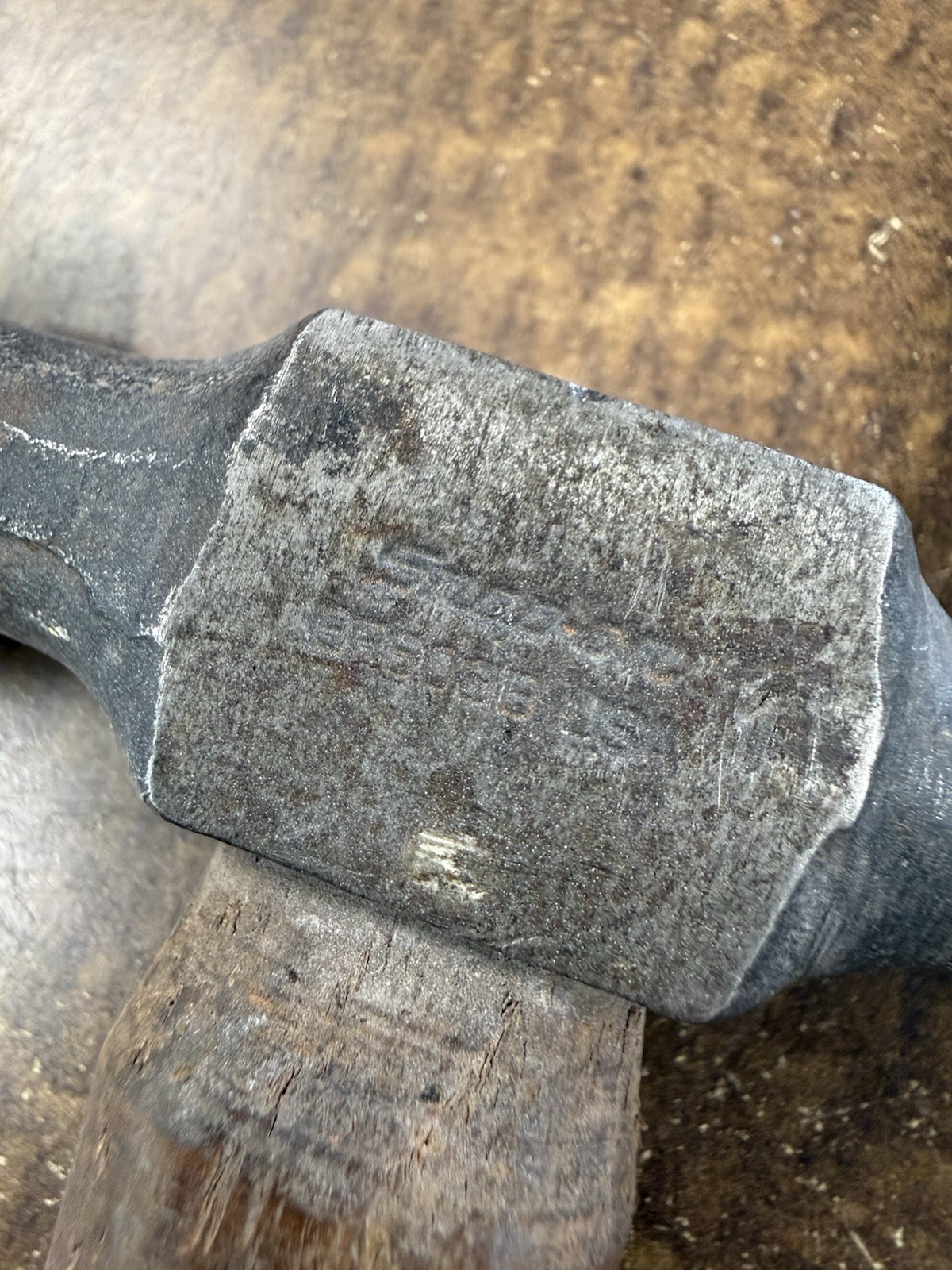 BF608B Vintage Snap-On Auto Body Tool with Wood Handle