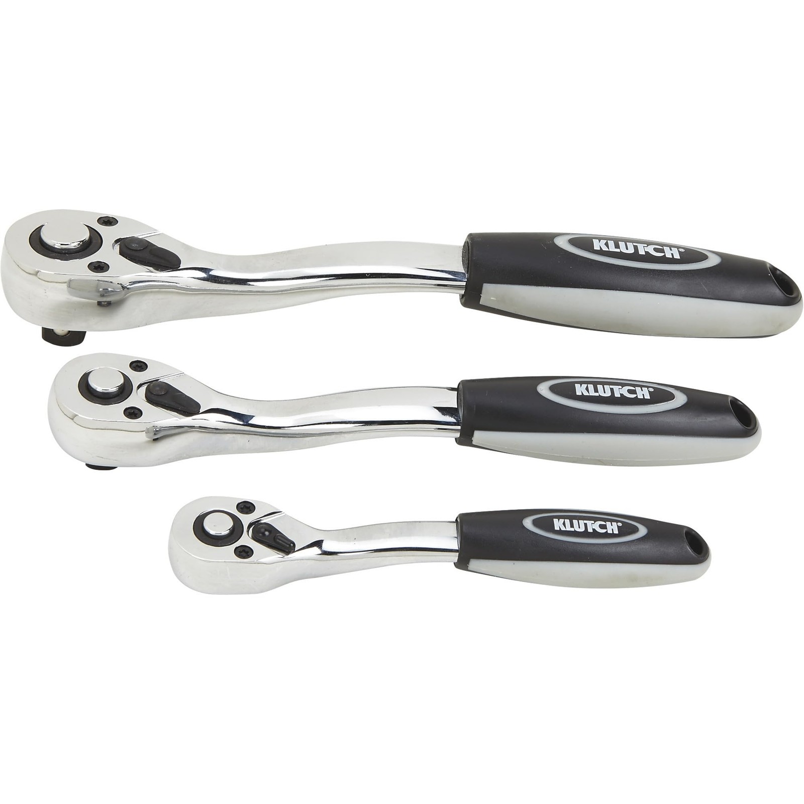 Klutch Quick-Release Offset Ratchets, 3-Pc. Set