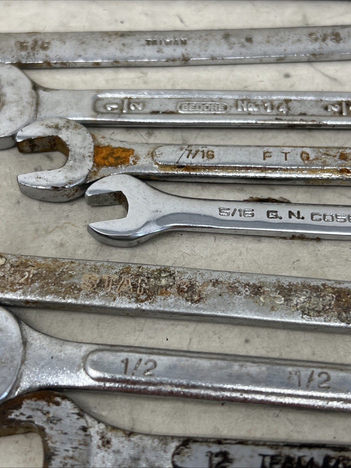 Mixed Lot of 25 Wrenches Pittsburg Durability Stanley Trades Pro