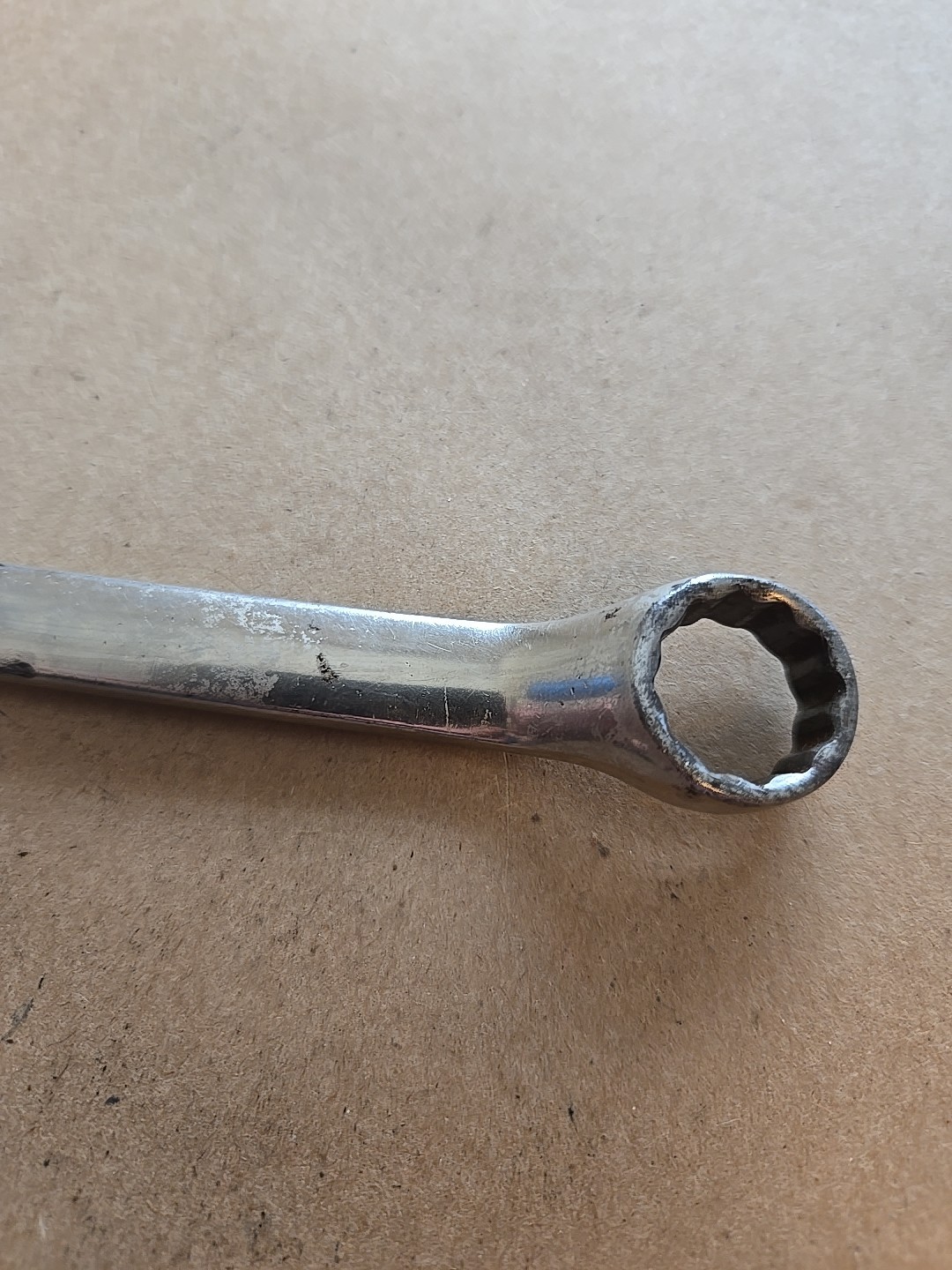 Snap On 12MM-14MM 12PT Metric Chrome Offset Box End Wrench USA XBM1214