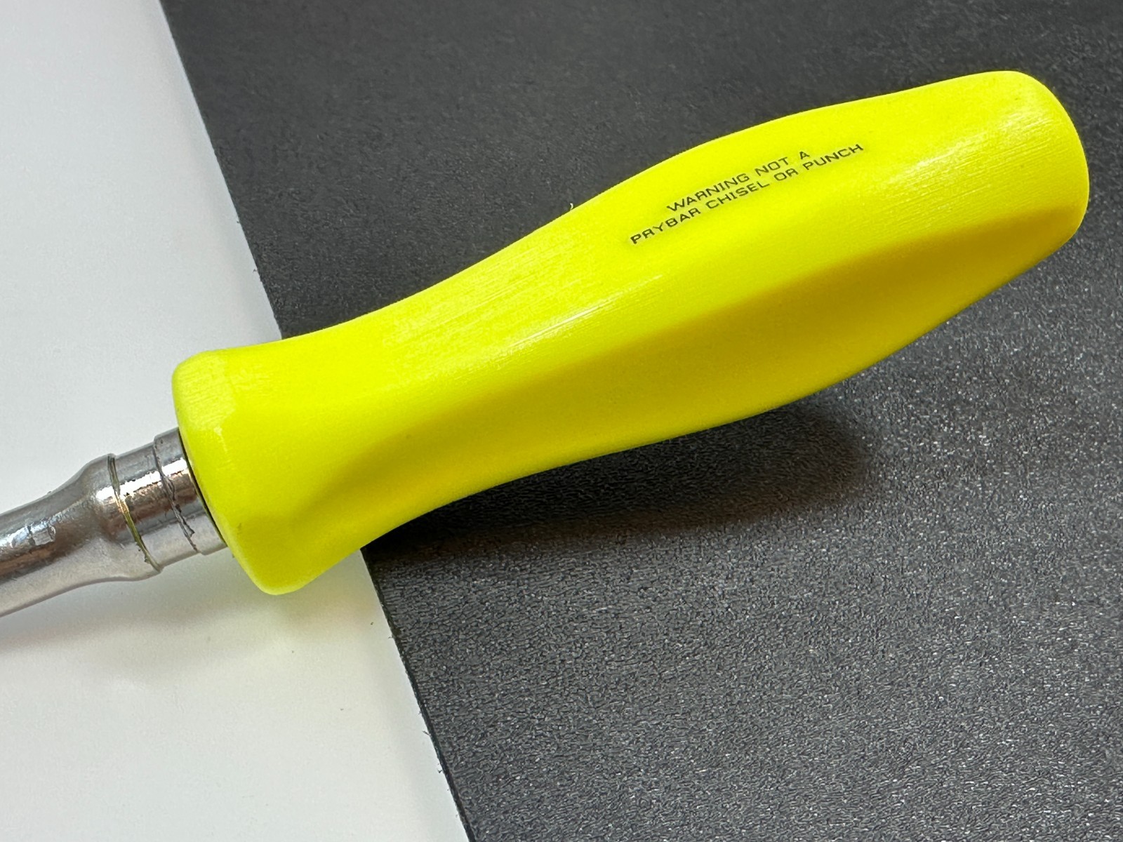 🇺🇸 Snap-on USA FHOF80 RARE 3/8” Drive Offset Flex Hi-Viz Hard Handle Ratchet