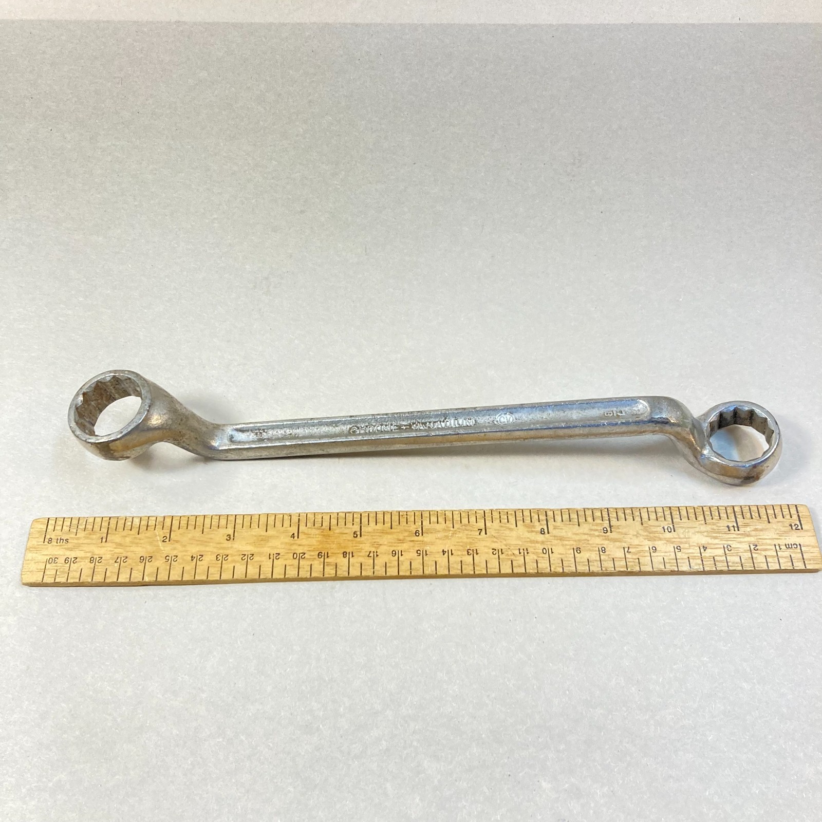 Vintage Bonney 7/8″-15/16″ Wrench Box End SAE 12 Point Square Handle #2809 USA