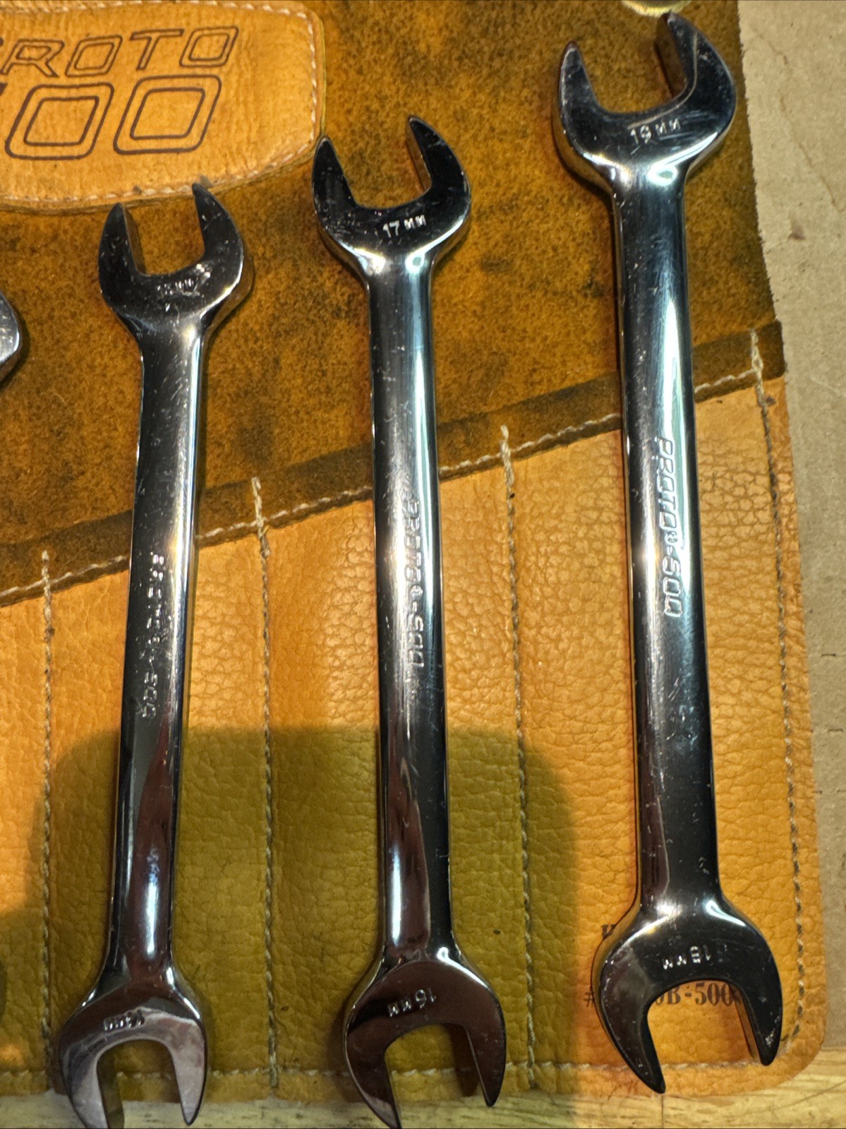 Proto Professional 500 7 Pcs Wrench Set Metric Open End 6mm – 19mm
