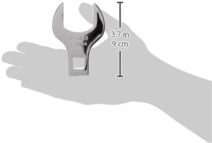 1-3/8″ Fixed Square Crowfoot Wrench – Polished Alloy Steel for Tight Spaces