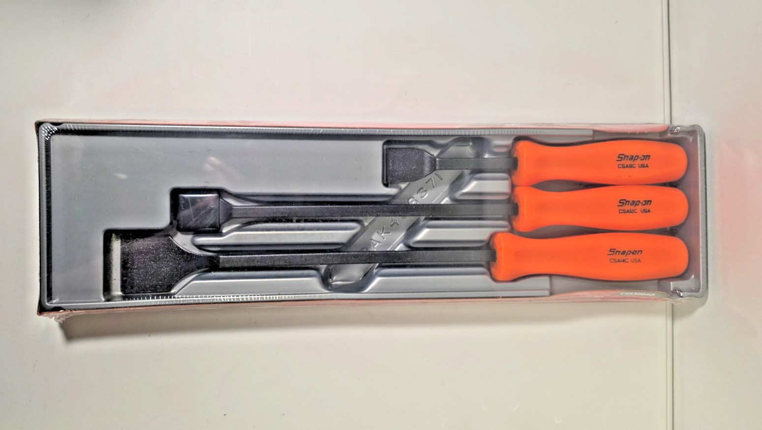 *NEW* Snap-On CSA300AO 3 pc. Rigid Carbon Scraper Set Orange FAST FREE SHIPPING!
