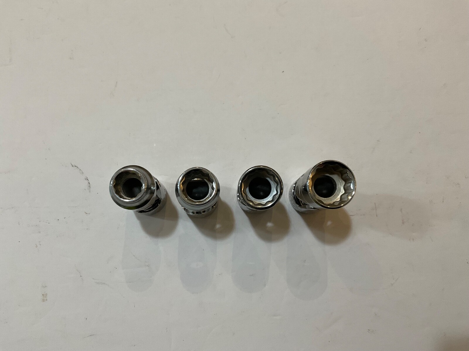 New Proto 4 piece 3/8” drive flex head socket set SAE 3/8” to 9/16” USA made