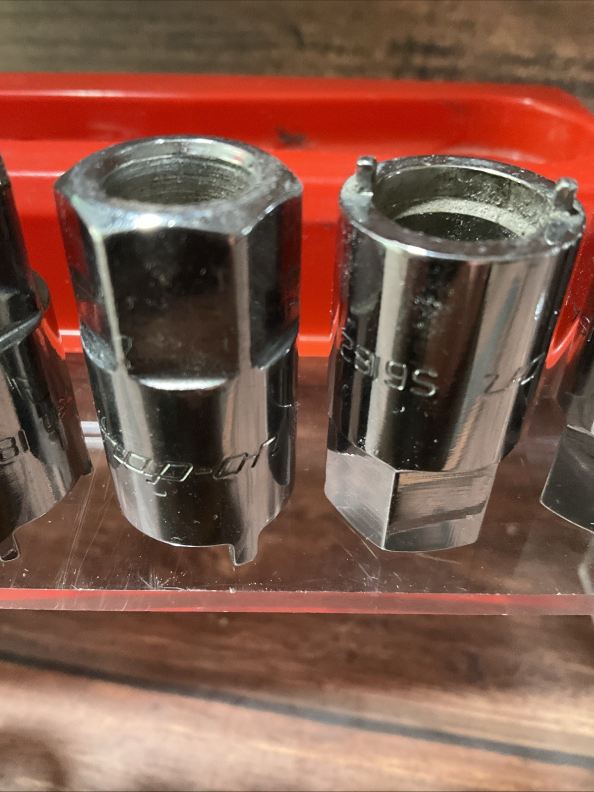 Snap-on 2006ANT 6 Pc Vehicle Antenna Nut Socket Set Chrome USA Rare EXCELLENT