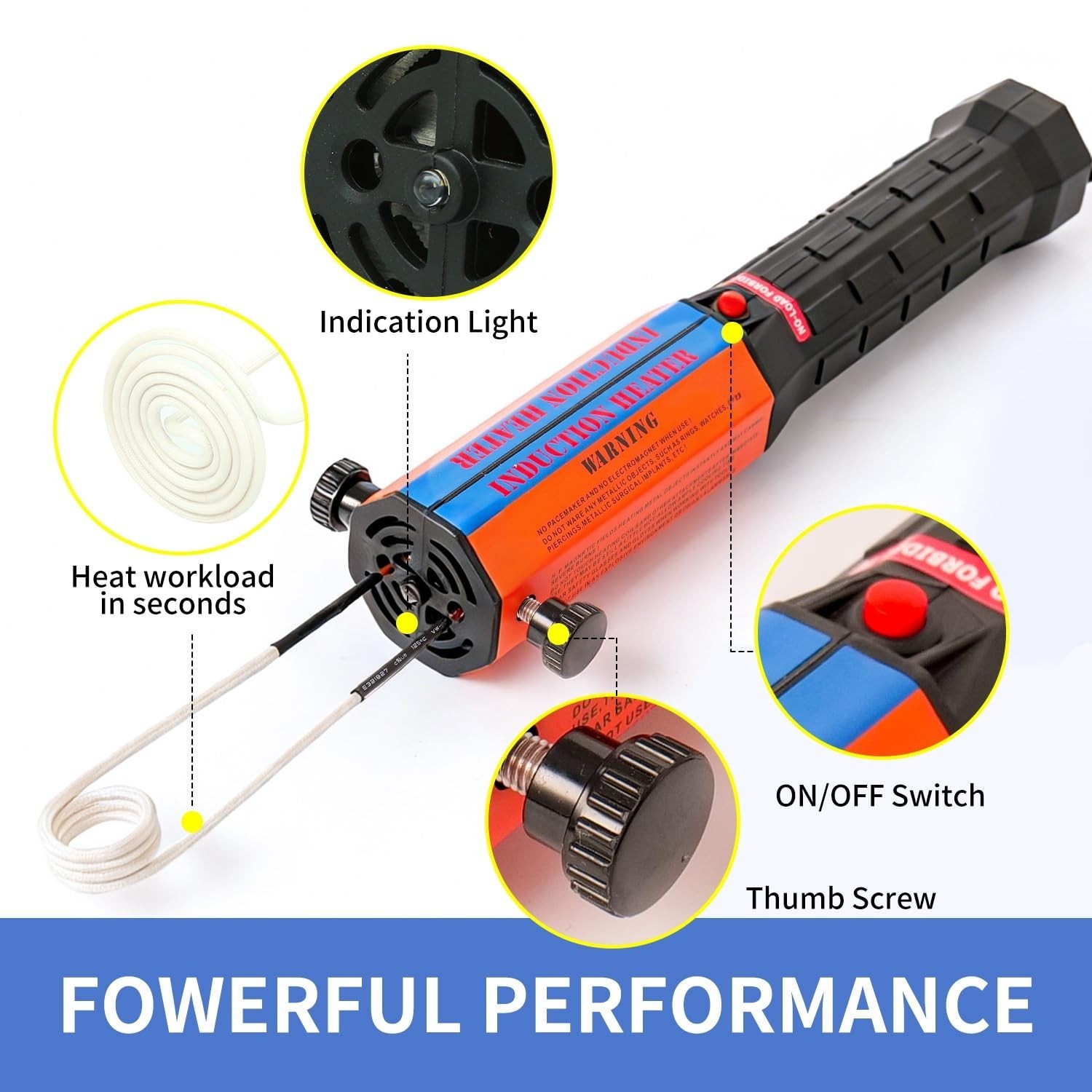 Handheld Magnetic Induction Heater for Rusty Screw Removing Bolt Removal with…