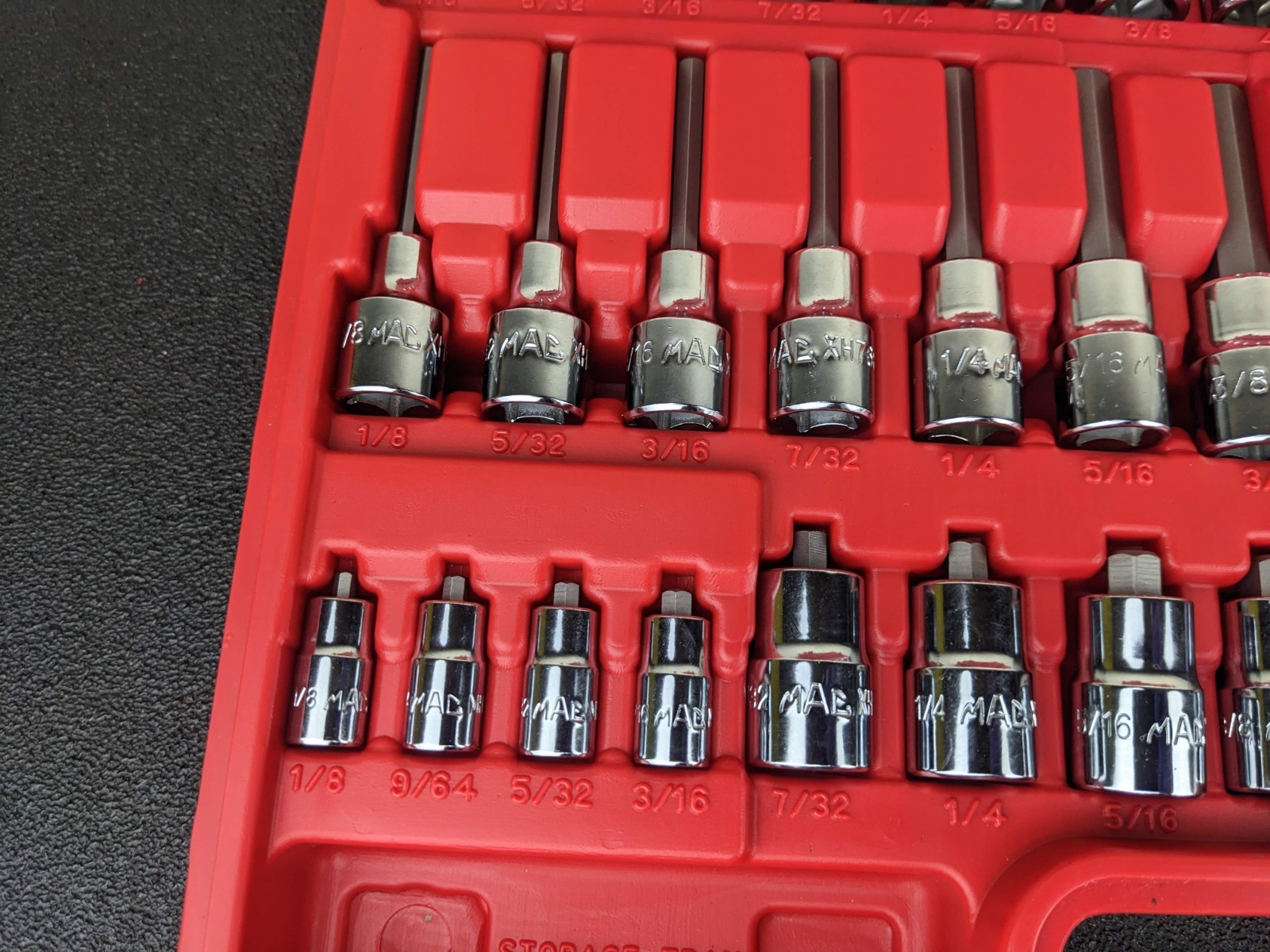#bo766 Mac Tools SXH60B 60 PC. 3/8″ Master Hex Driver Socket Set EXCELLENT