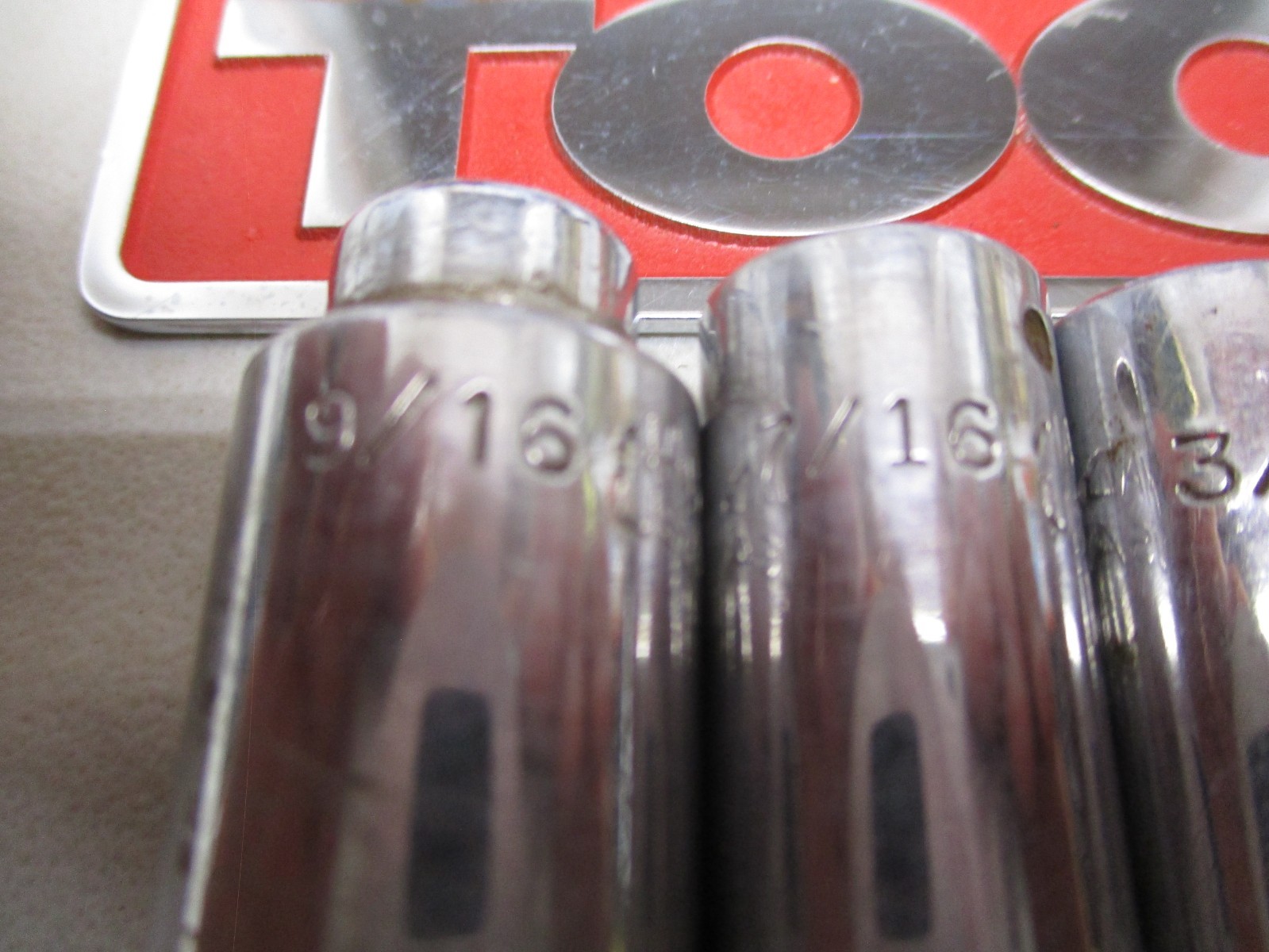 MAC TOOLS 1/4″ DP SOCKET 6PCS 1/4″ ,11/32″, 3/8, 7/16, 9/16 ALL 6PT, 1 3/8″ 12PT