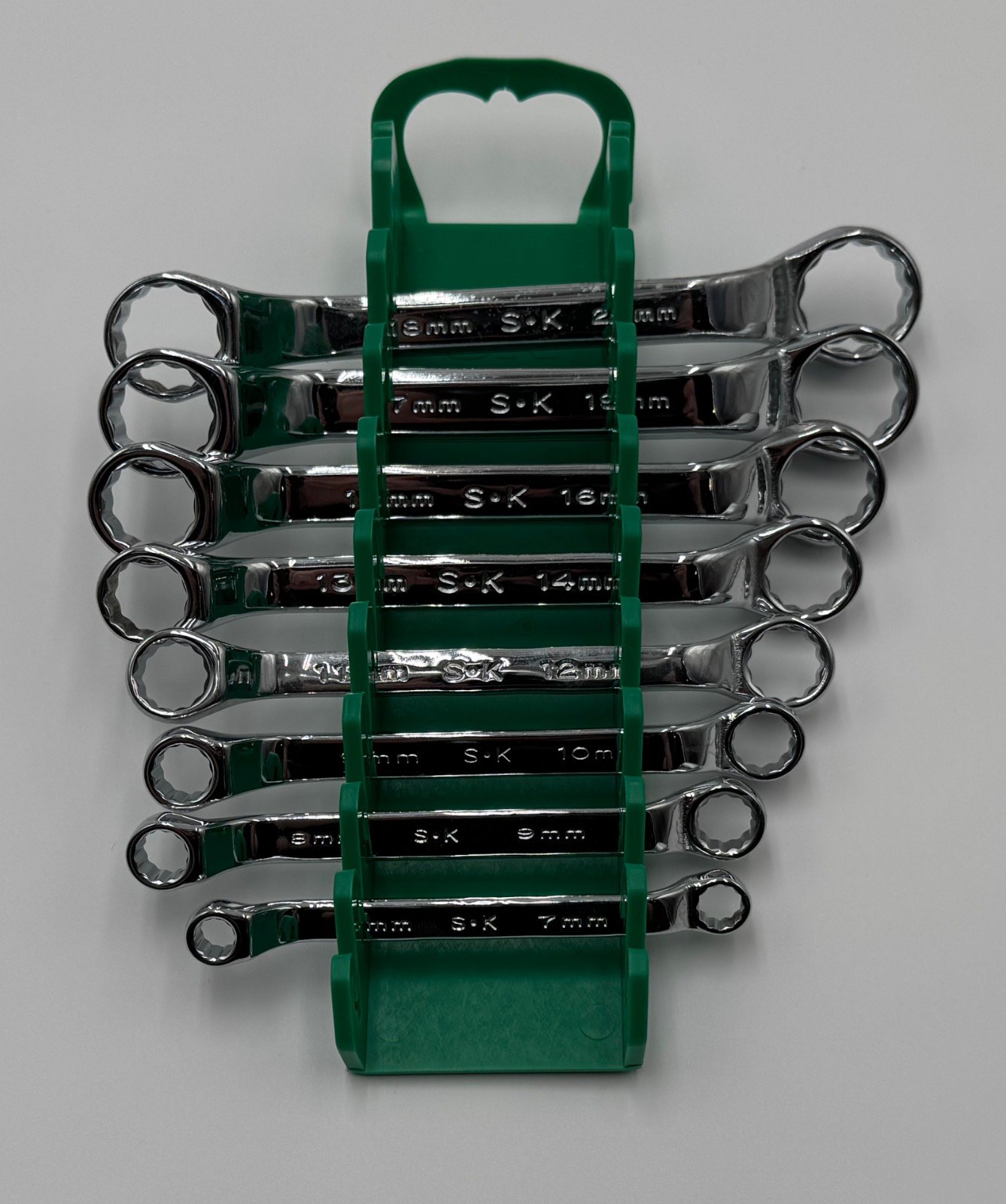 SK TOOLS 86188 8-Piece 12 Point Short Deep Metric Offset Box End Wrench Set USA