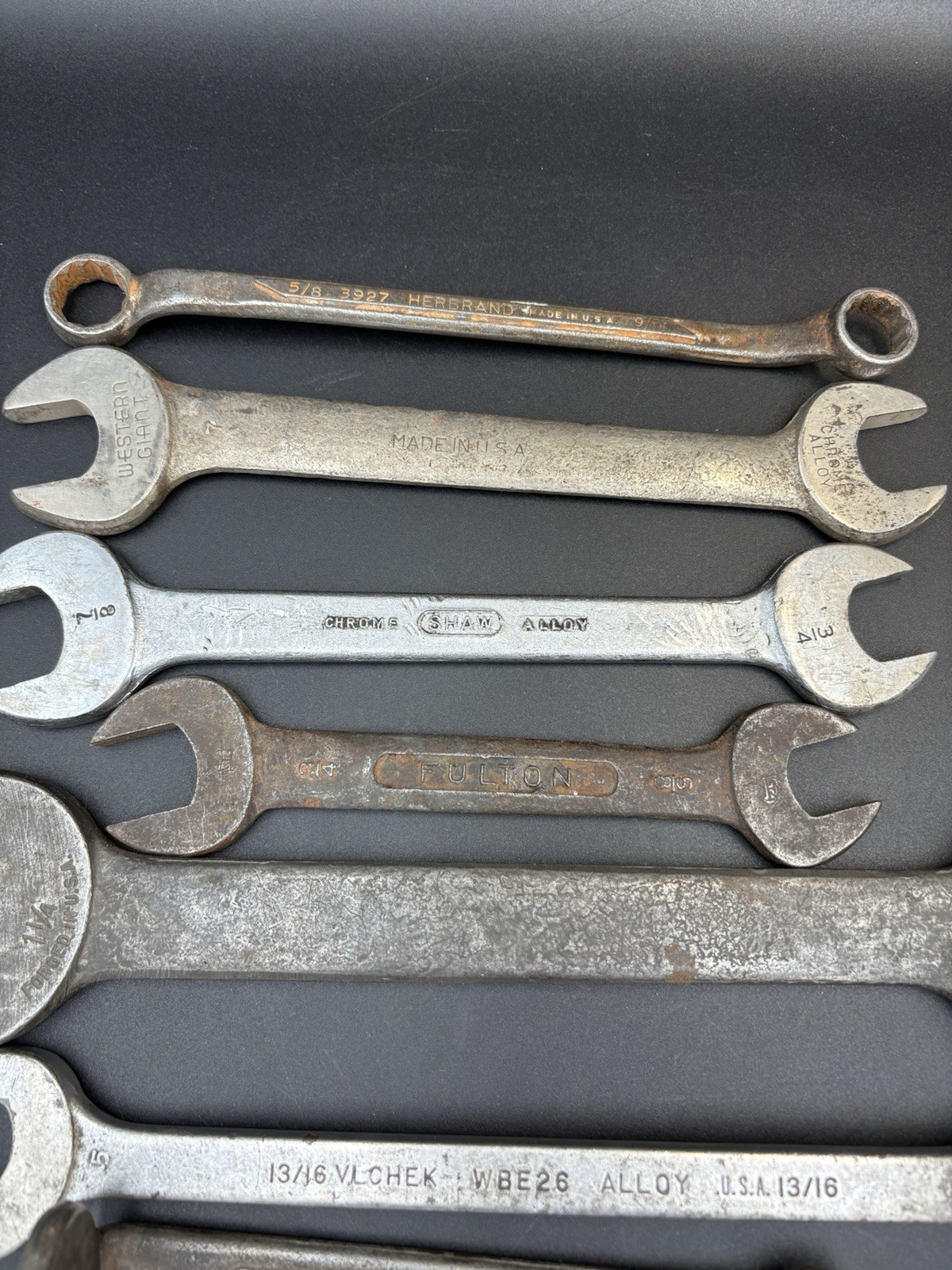 Lot Of 13 VTG Miscellaneous Wrenches, Various Sizes