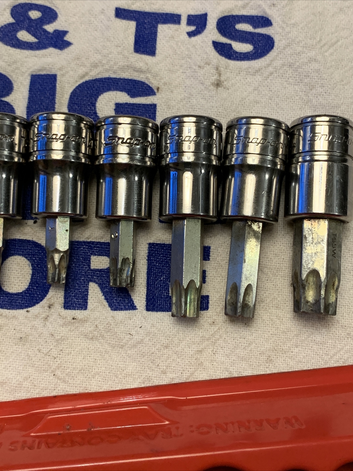 Snap-on 9pc Combination Drive TORX Bit Heavy-Duty Removal Socket Set 209EFTXBY