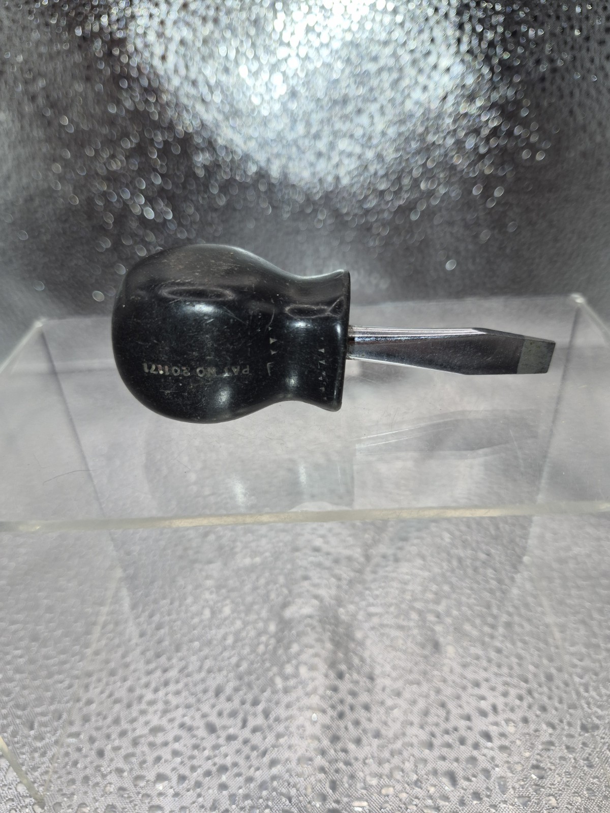 Snap-On Tools SSD1 1/4″ Flat Head Short Stubby Hard Black Handle Screwdriver USA