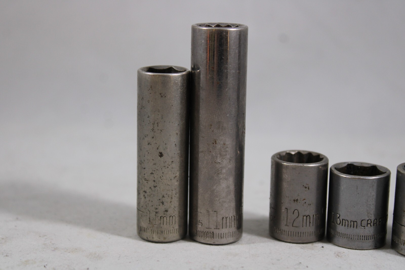 CRAFTSMAN Lot 9/16 3/4 – 6 & 12 PT – 11mm 12mm 13mm 14 mm 15mm 17mm
