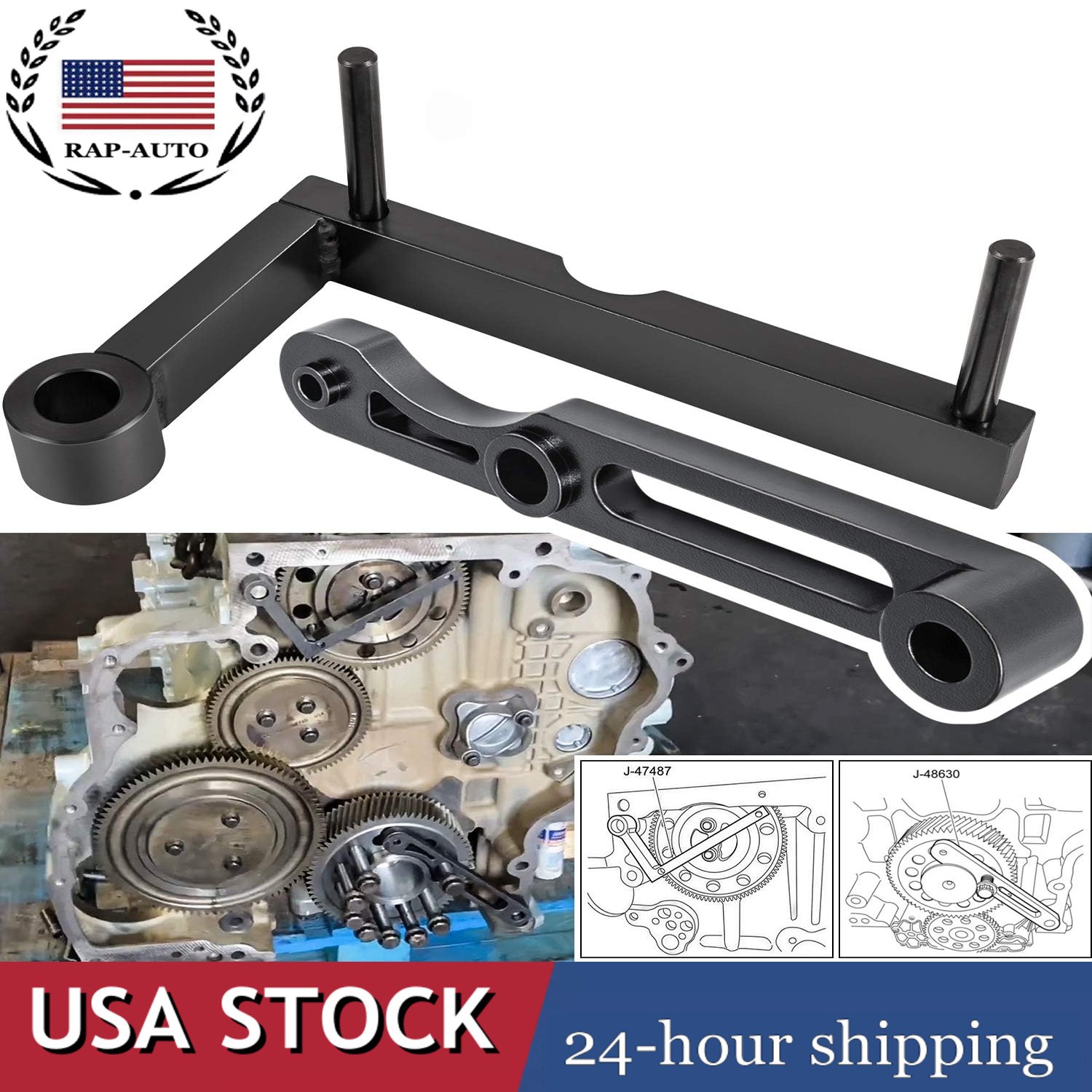 For Detroit Diesel DD13 DD15 Idler 3 Cantilever Tool J-47487 &J-48630 Crankshaft