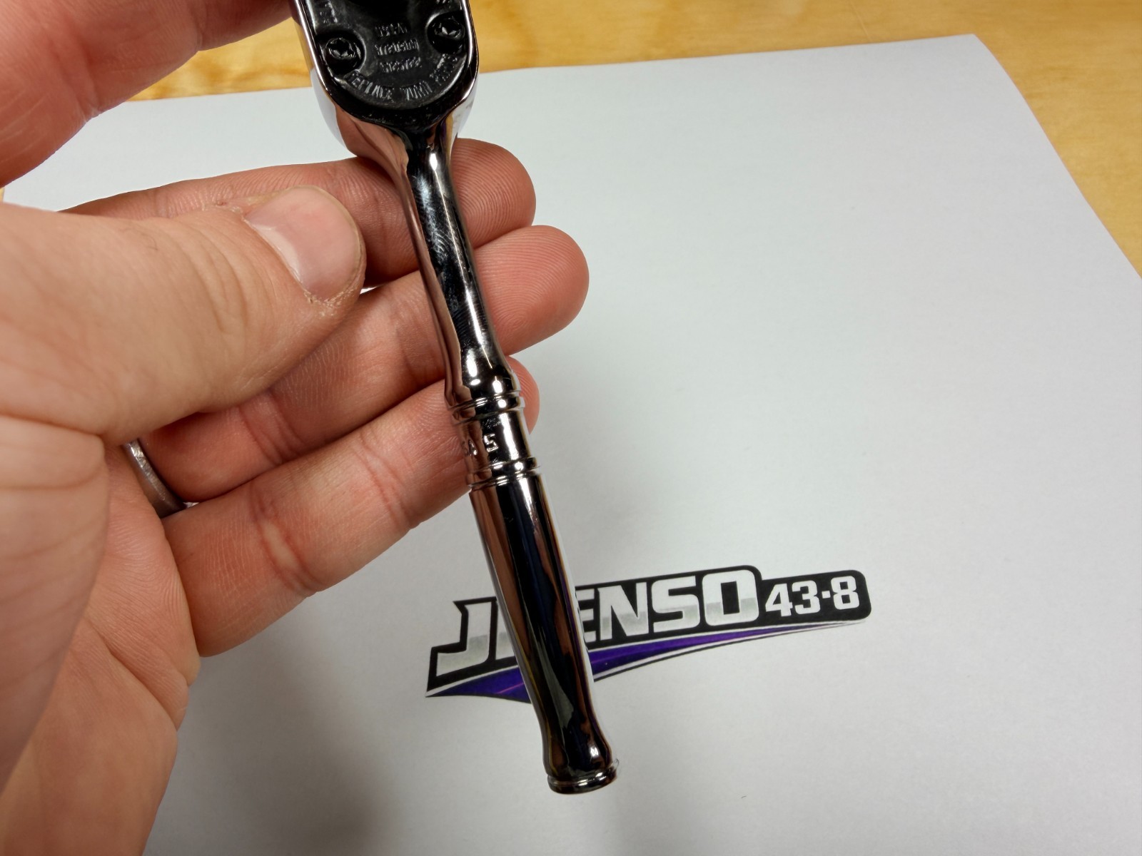 Snap-on Tools USA NEW 3/8″ Drive Compact Chrome Fixed Head Ratchet FC72