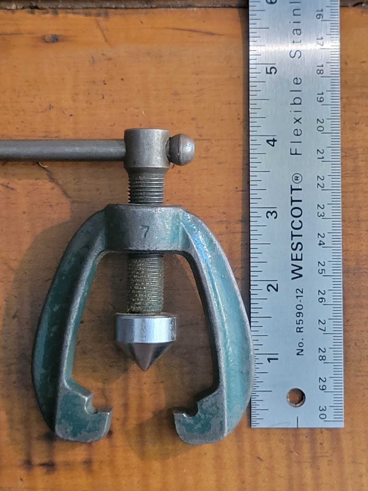 Vintage- Flaring Tool, green color, marked with no. 7. Works great!