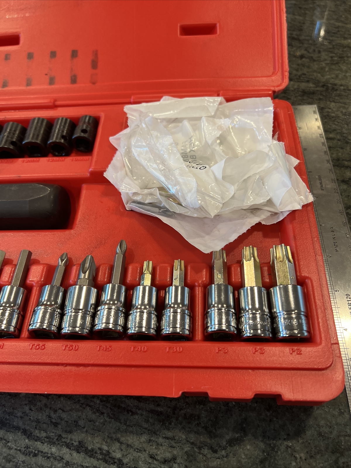 Snap-on 234epit 3/8 drive 34 Pc impact driver socket set sealed