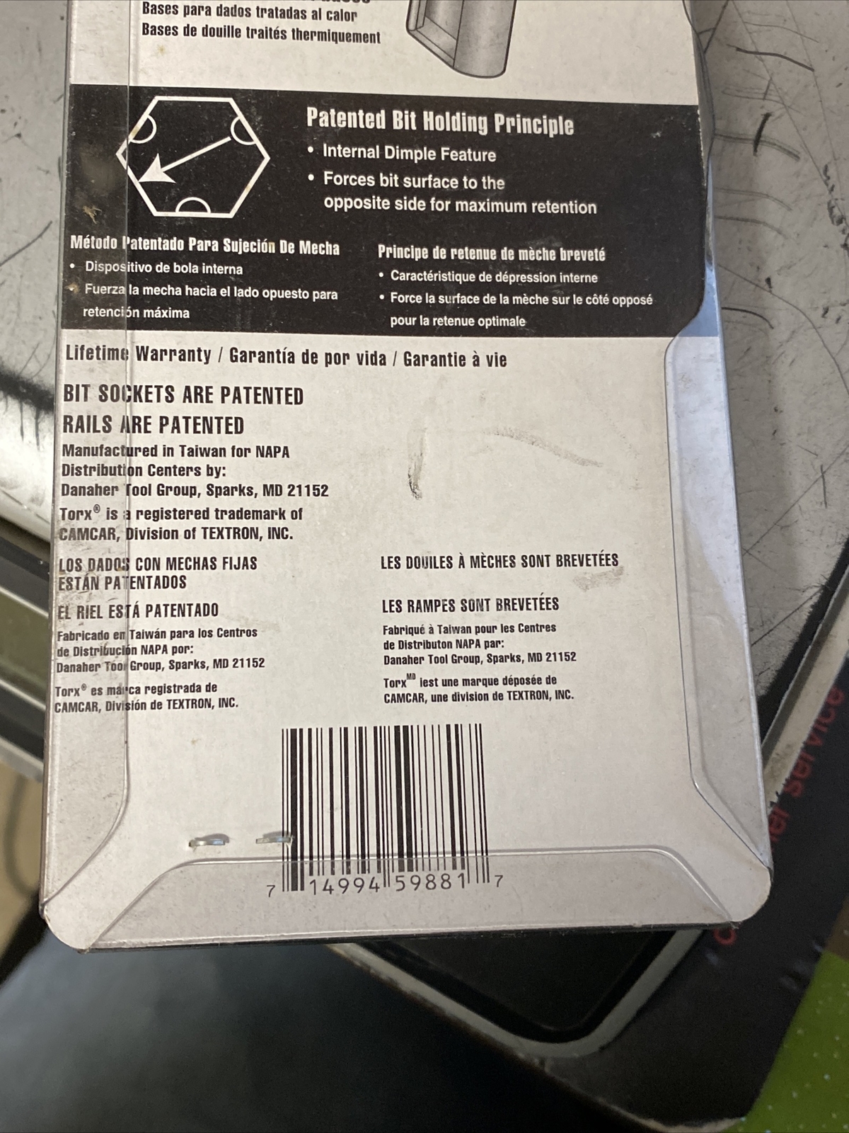 NAPA Tools, Part #58891, 3 Piece Torx Bit Brake Caliper Set, 3/8″ Drive