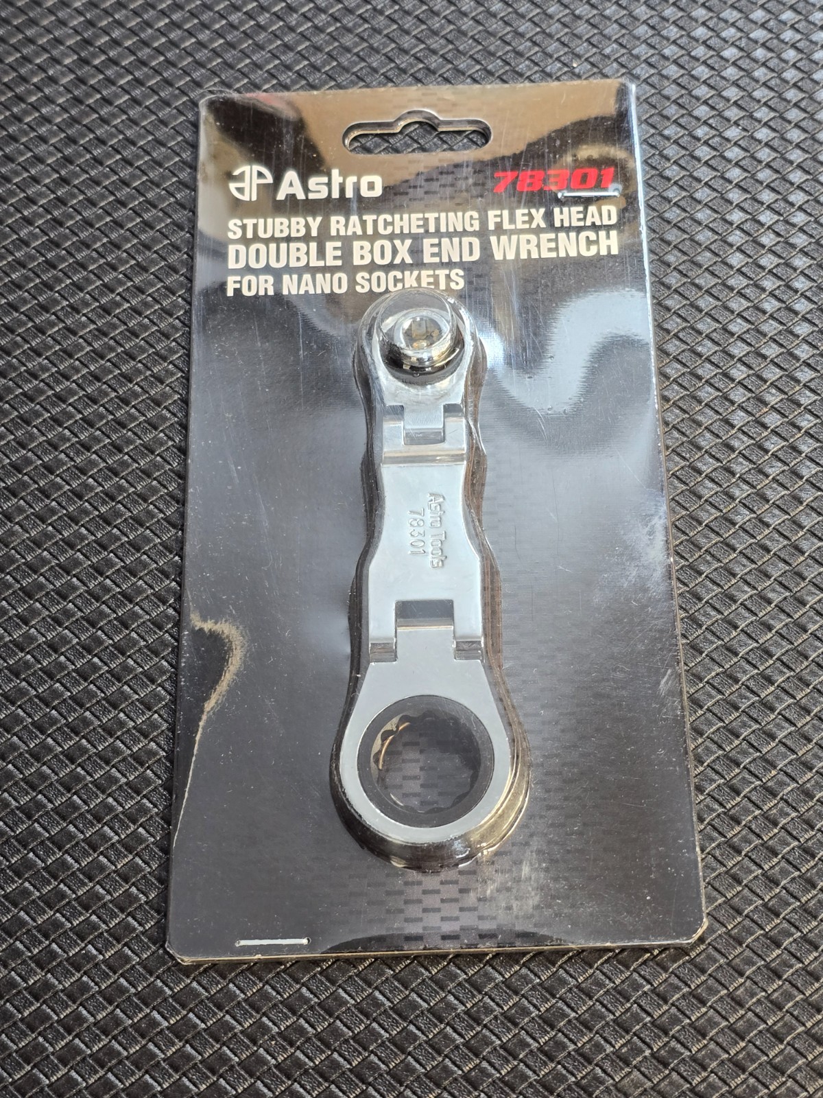 Astro Tools Stubby Nano Socket Double Flex Ratcheting Wrench 11mm 17mm hex 78301
