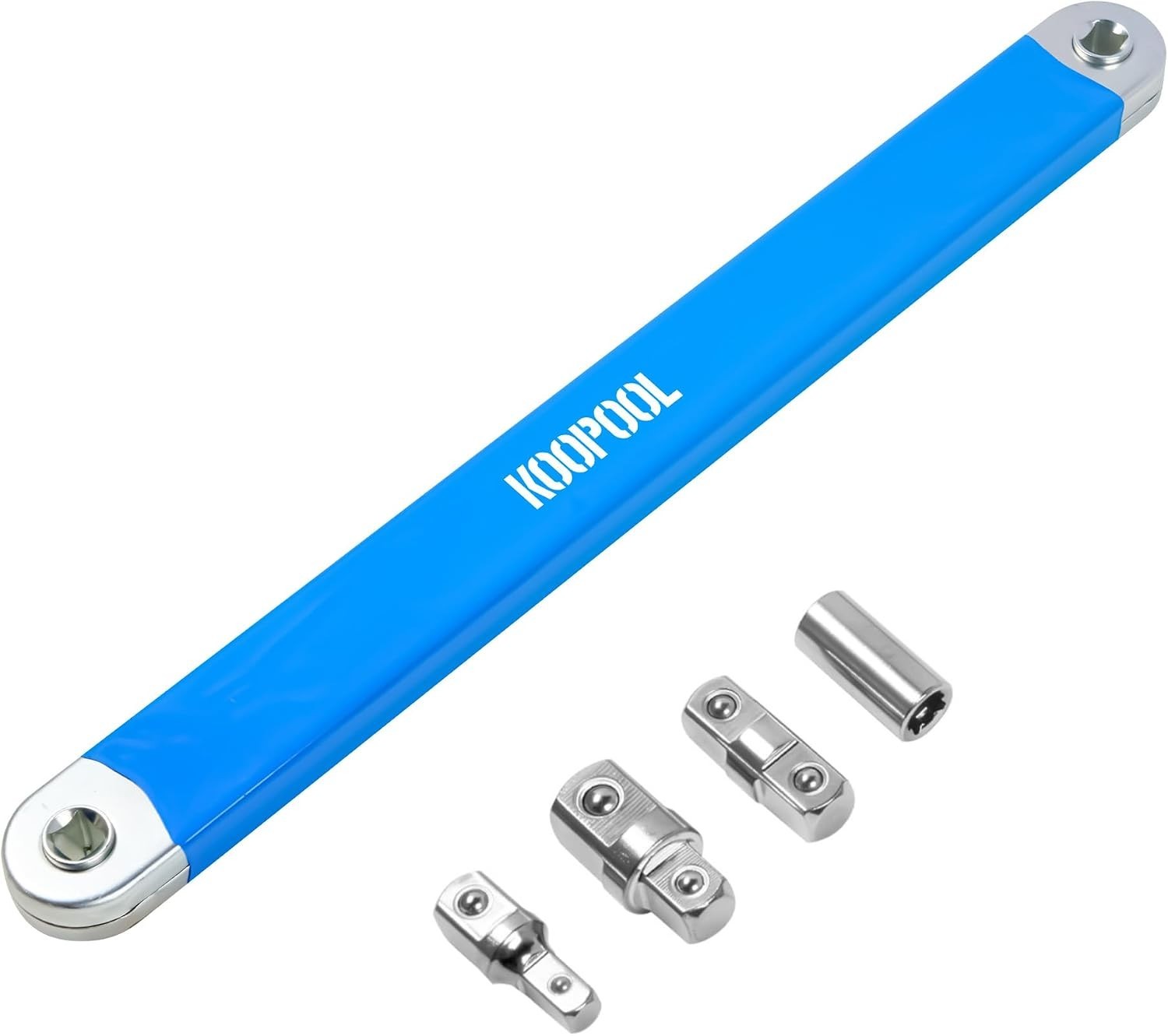 Offset Extension Wrench, Impact Ready Wrench Extender, with 1/2″, 1/4″ and 3/…