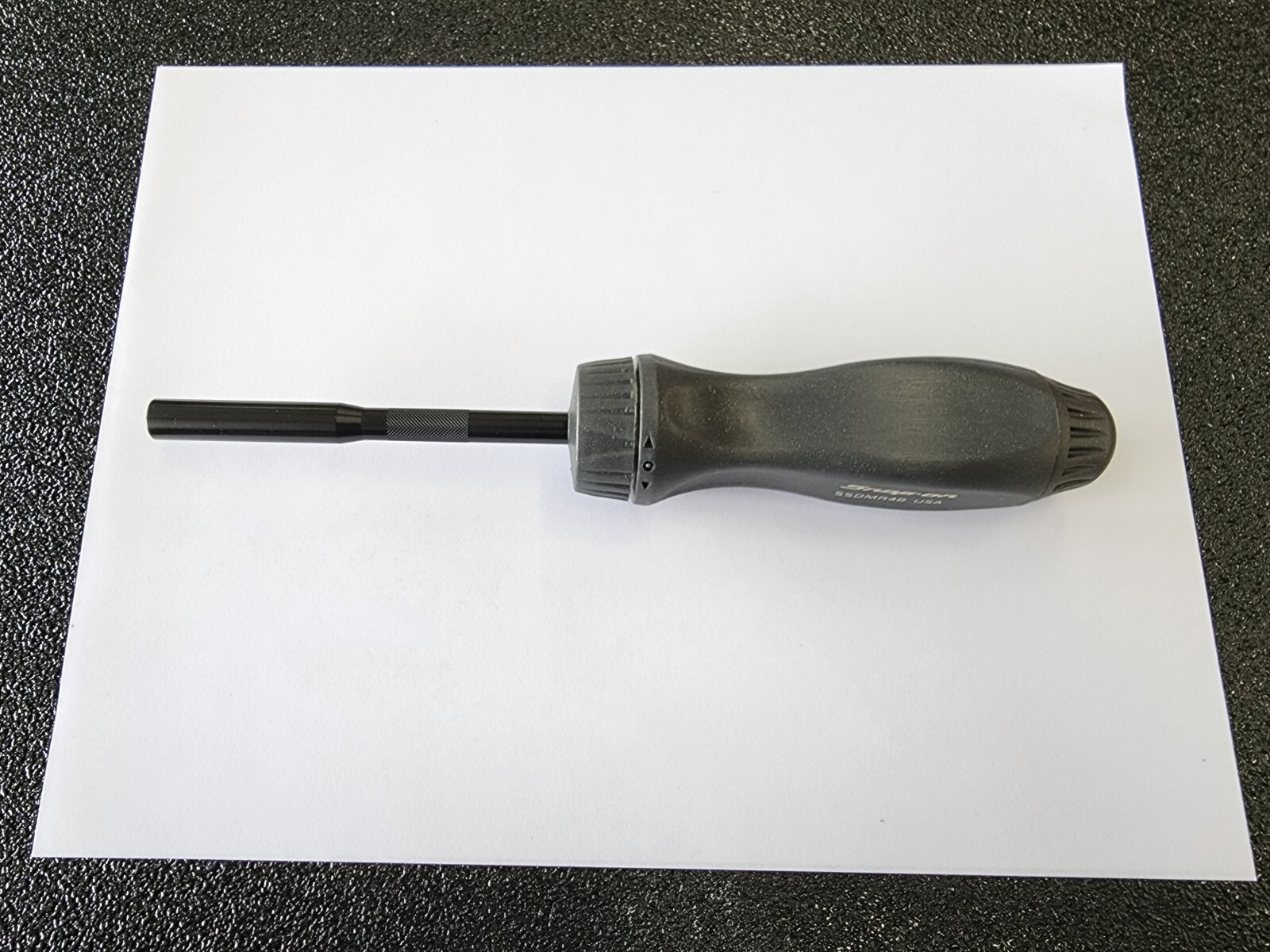 Snap-on Tools RARE DARK TITANIUM Ratcheting Screwdriver w/Black Shank SSDMR4B