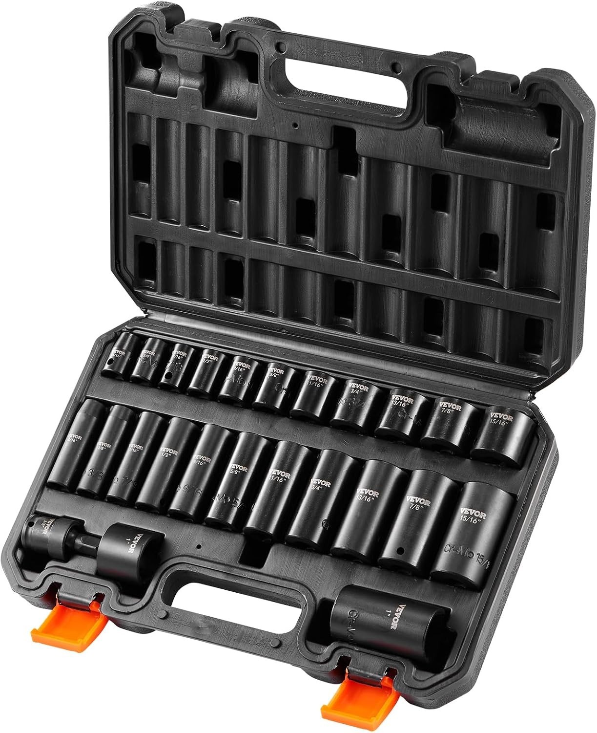 Heavy-Duty 3/8″ Drive Impact Socket Set 25pc for Auto Repair