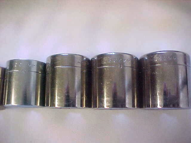 Craftsman Tools 9Pc. 3/8″ Drive 12Pt. Socket Set 3/8″-7/8″, #34438 USA G&V Vtg