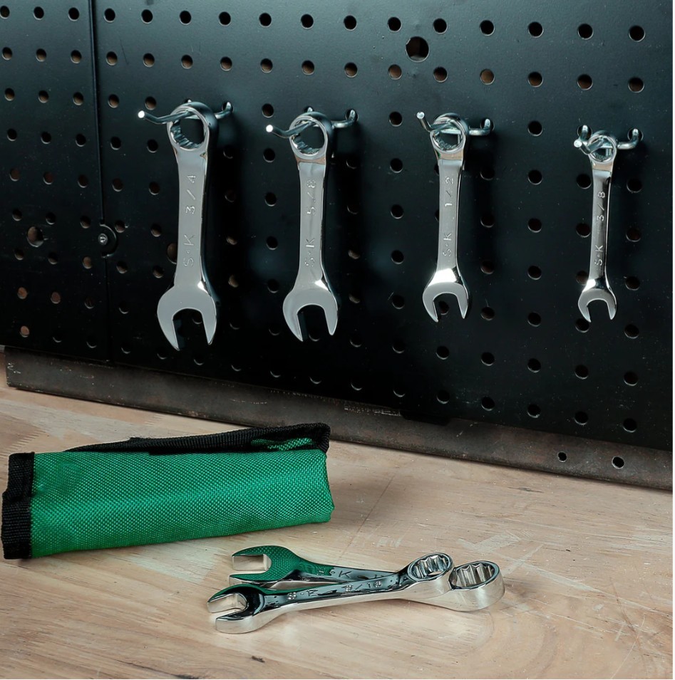 SK 7 Piece 12 Point SAE SHORT Wrench Set SK Professional Tools LIFETIME WARRANTY