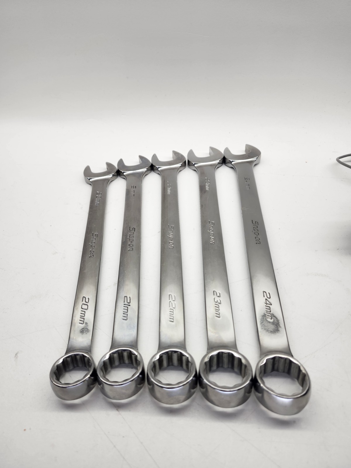 Snap On Metric 5 Pc Flank Drive Wrench Set 20mm-24mm