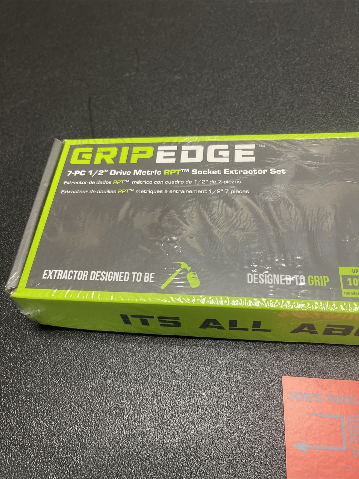 GRIPEDGE Tools | 7-PC XCM7S; 1/2» Drive Metric RPT Socket Extractor Set | Size