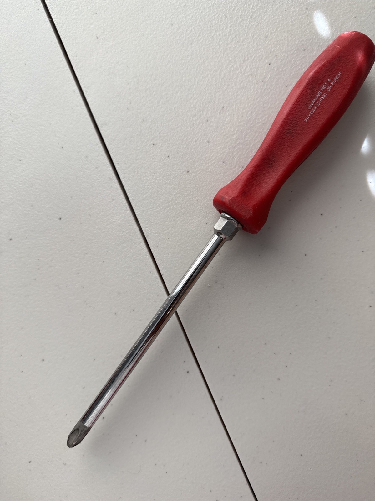Snap-on SDDP63IRA Red Handle Phillips Head Screwdriver