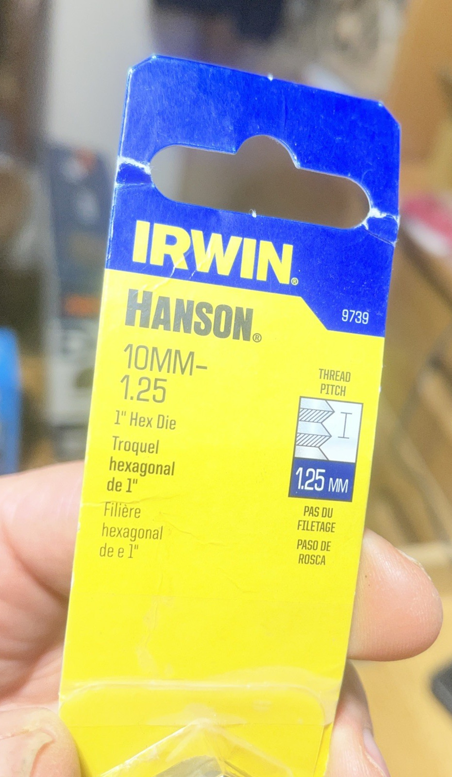 M10 X 1.25 Metric 1″ Hex Die Irwin Hanson 9739 10MM Carbon Steel USA RH