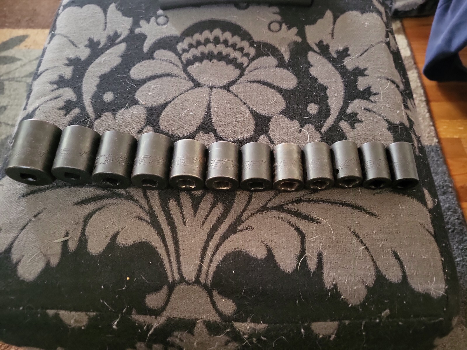 Snap-on 1/2″ drive 15 thru 25 27 mm Impact Socket SET lmm150a to imm270