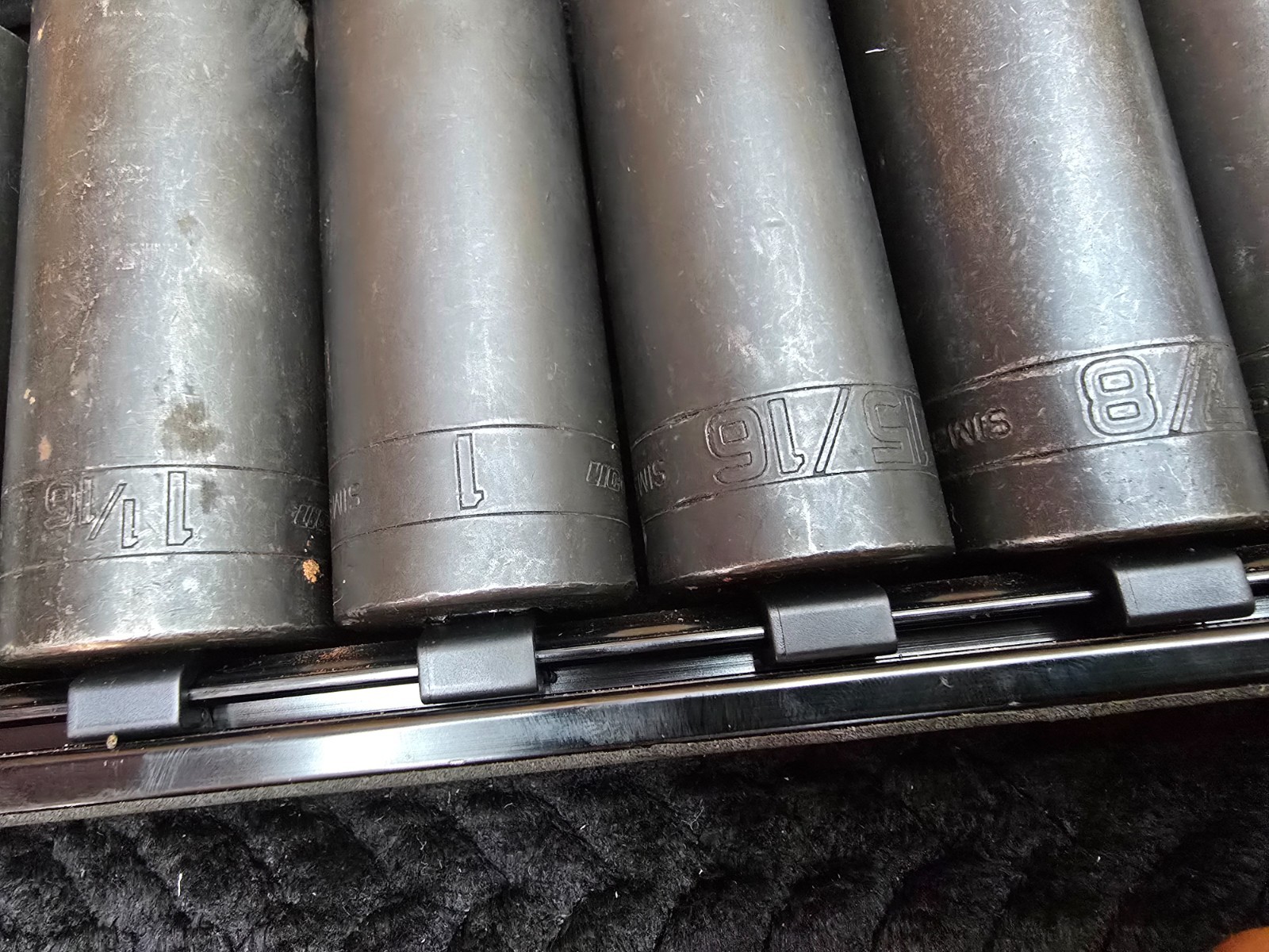 20 Piece 1/2 Drive Snap On Extra Deep Impact Master Socket Set 3/8 Though 1-9/16