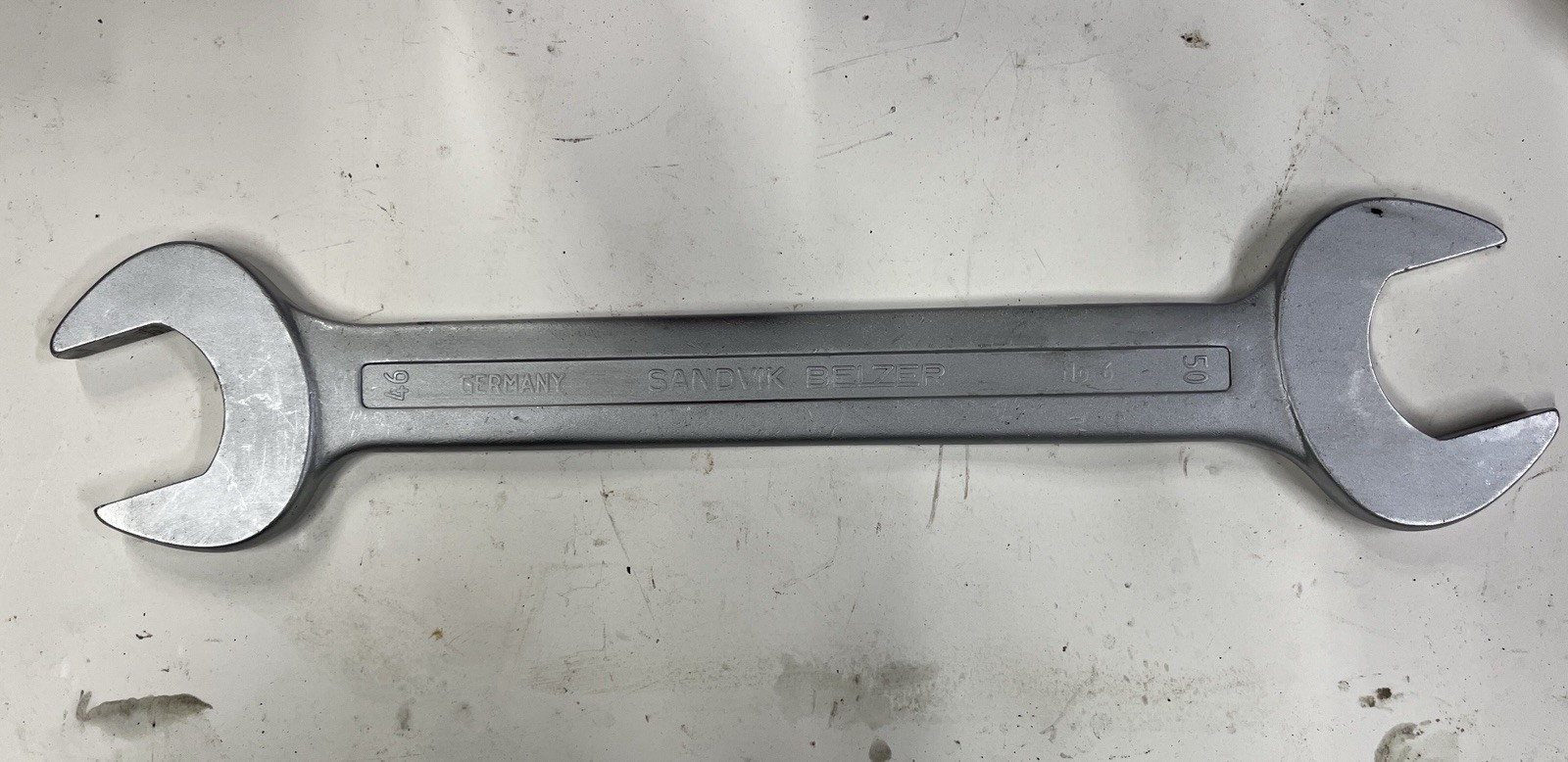 Sandvik Belzer No. 6 Metric Open End Wrench 46mm x 50mm
