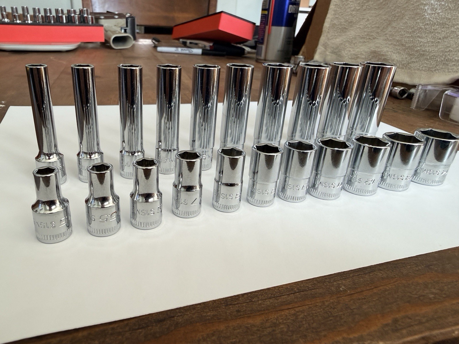 ICON 1/4” Drive 6Pt Metric Shallow/Deep Socket Chrome – Choose Size mm