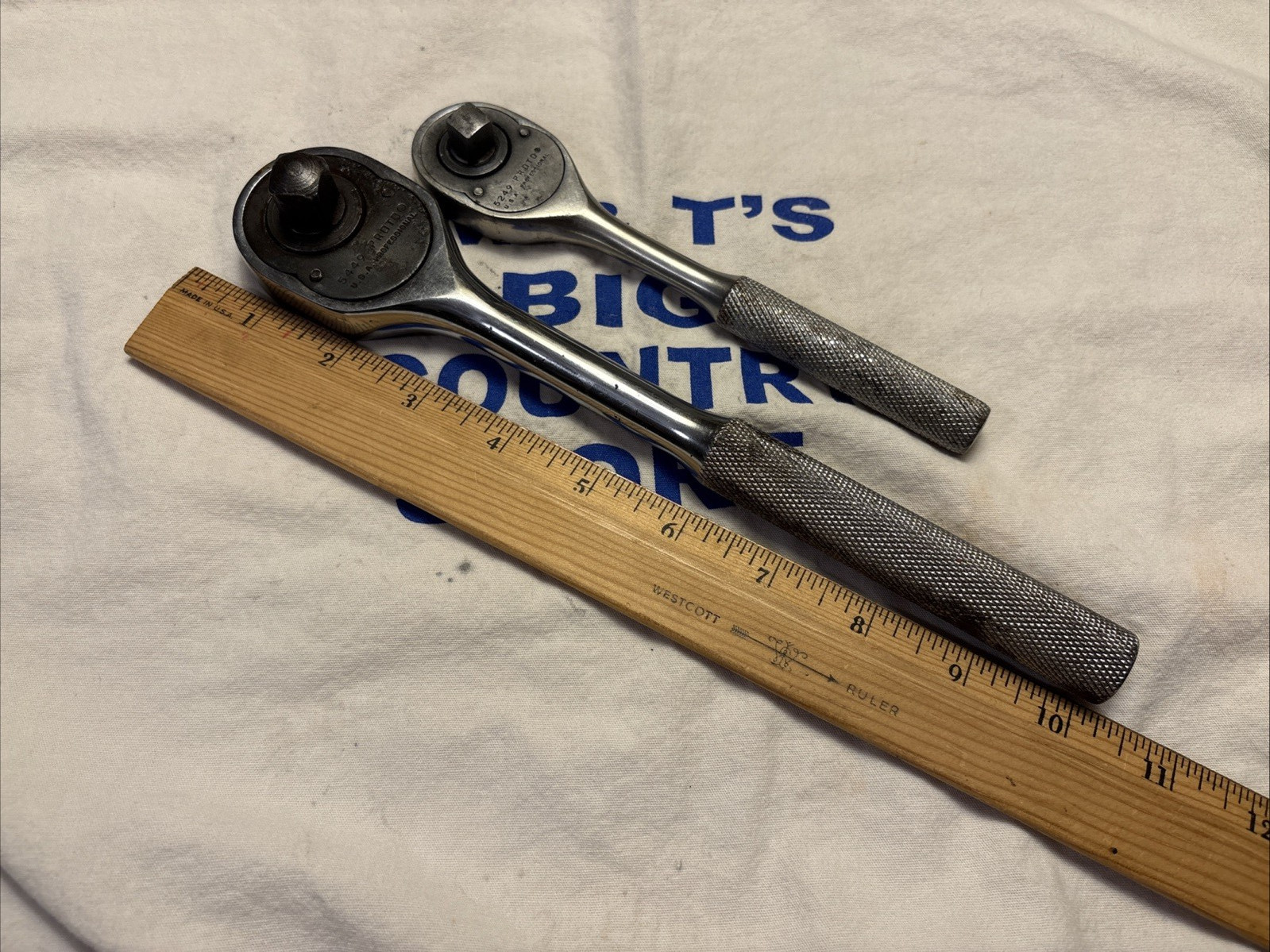 Vintage Proto Professional USA 3/8″ Drive & 1/2″ Drive Ratchets 5249 5449