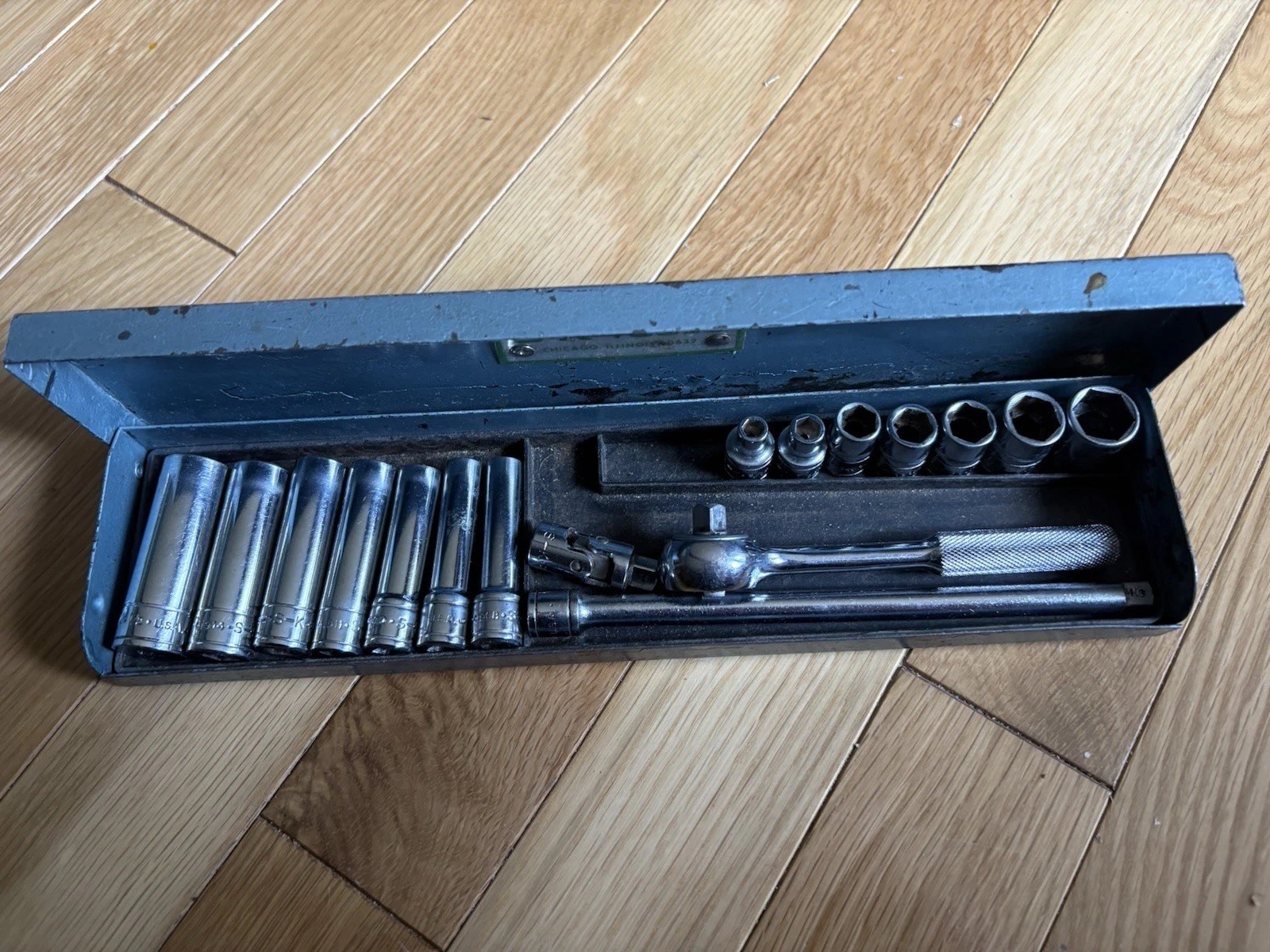 17pc S-K TOOLS Set 1/4″ Drive Socket Set Mechanic Tools USA