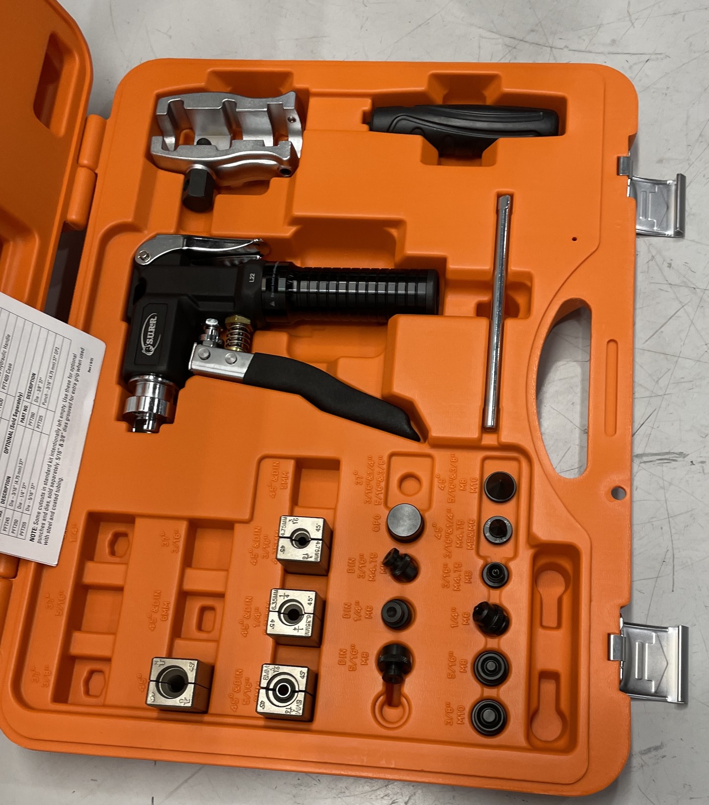 S.U.R.&R. Pistol Grip Flaring Tool Kit PFT409