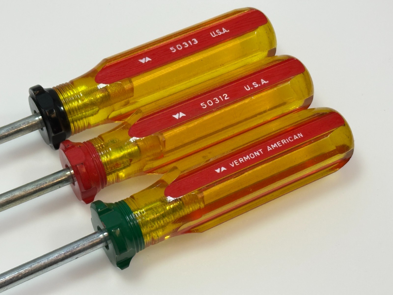 Vermont American USA 3pc #1 #2 #3 Square Recess Screwdriver Set (NEW Old Stock)