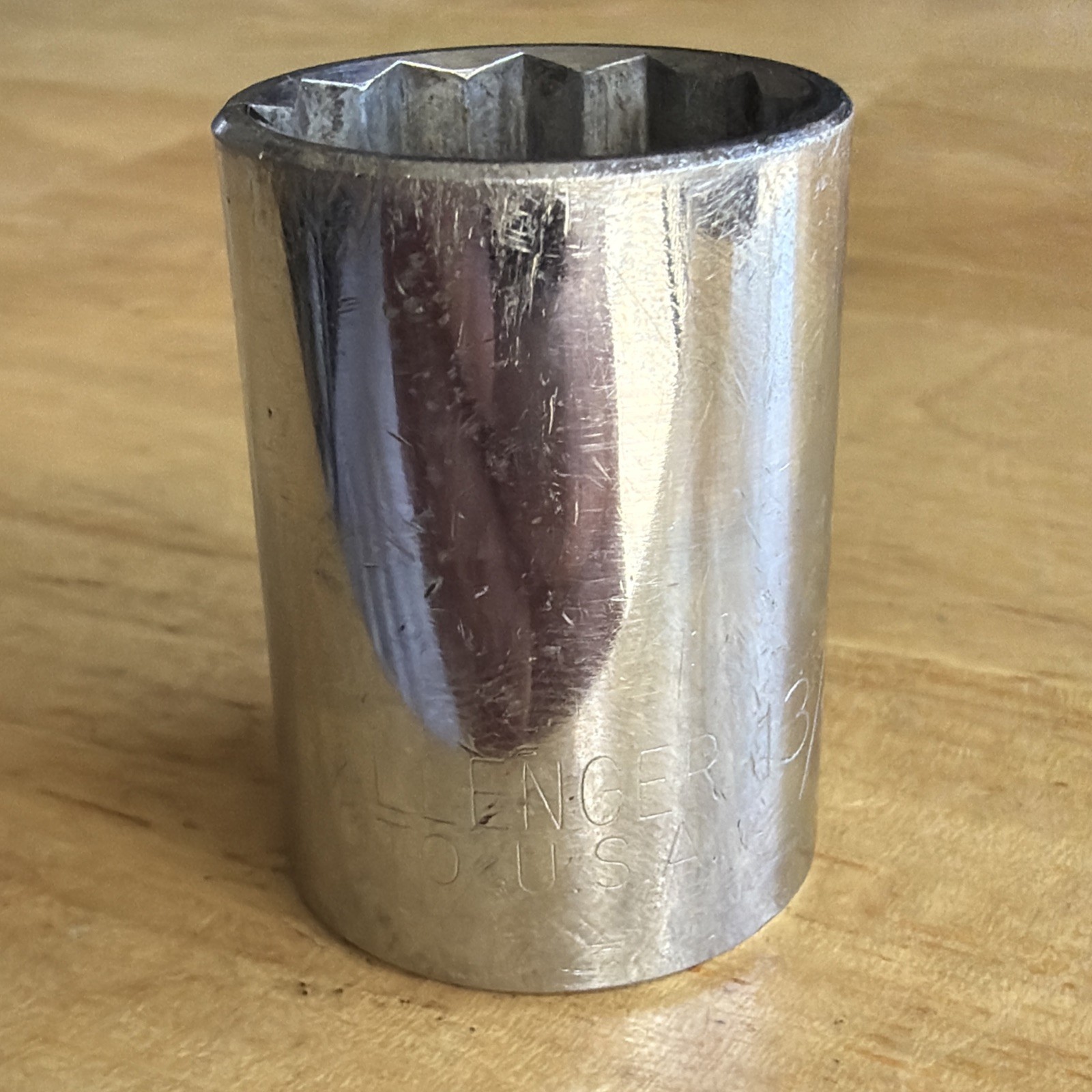 Challenger by Proto Tool 13/16″ Shallow Socket 1/2″ Drive 12 Point 1626 USA READ