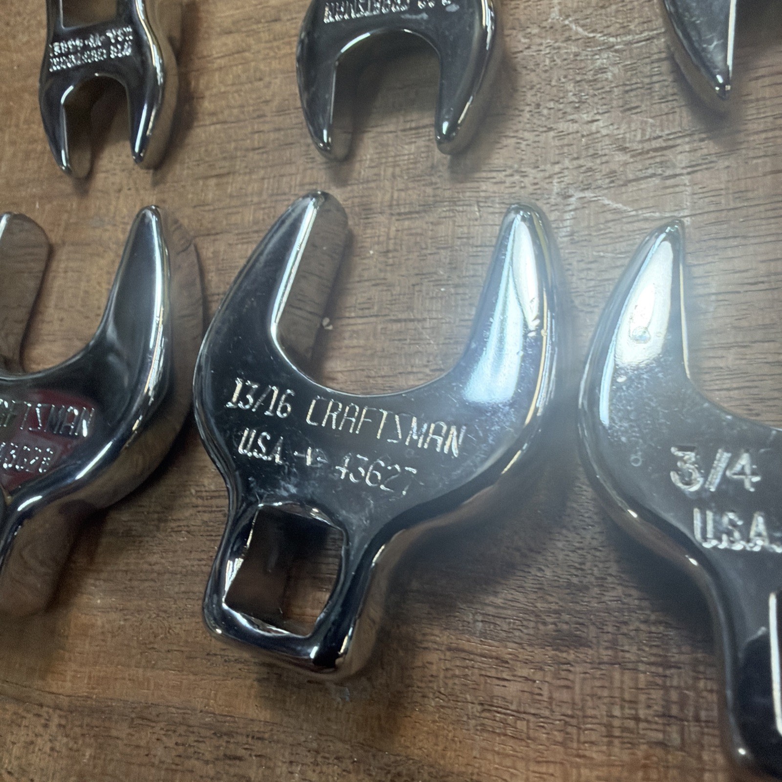 Craftsman USA Crowfoot VTG Set 3/8″ Dr. SAE 10pc 3/8″ to 1″ -V- Series FREE SHIP