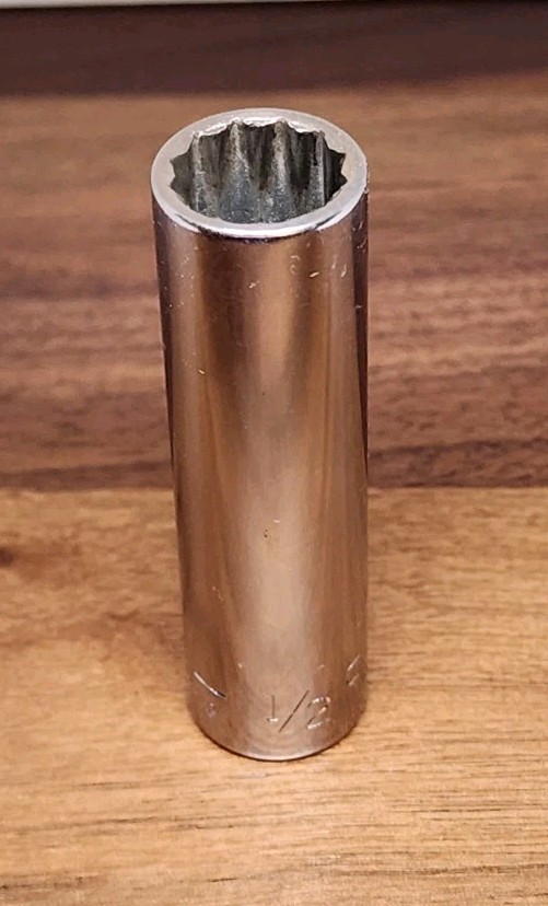 Craftsman USA 1/2″ Deep Well Socket 12 Point 3/8″ Drive V 43312