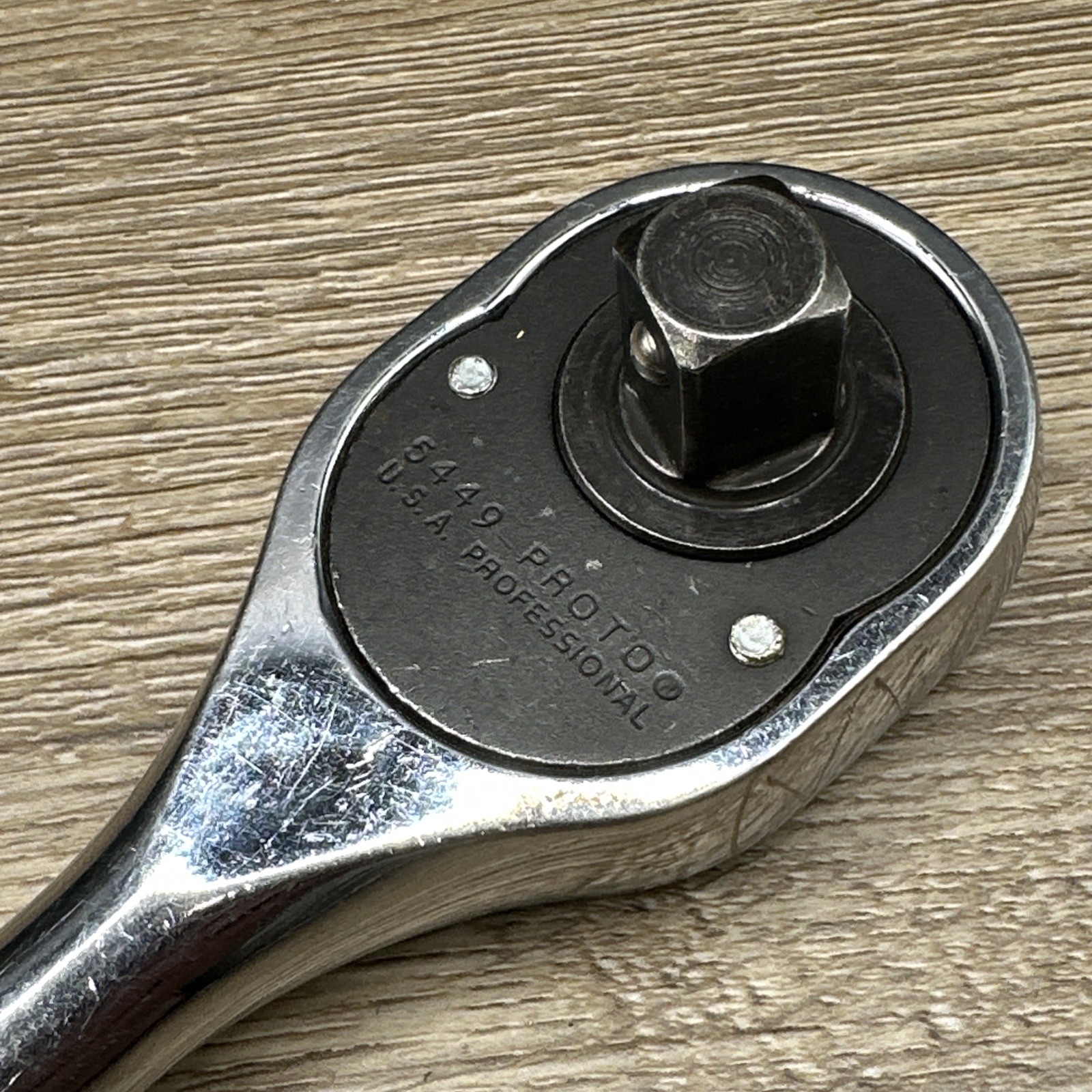 Proto Professional 5449 1/2″ Drive Ratchet Mechanic Wrench Knurled Made In USA