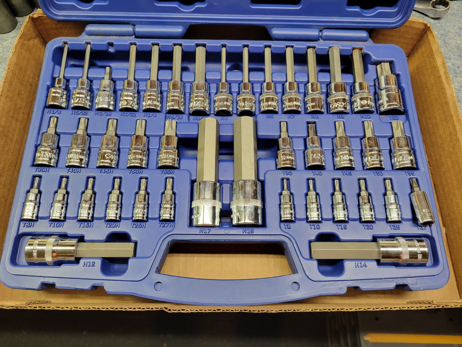 Napa / Carlyle / S-k 41-Piece Hex / Torx Bit Set with Case (read description)