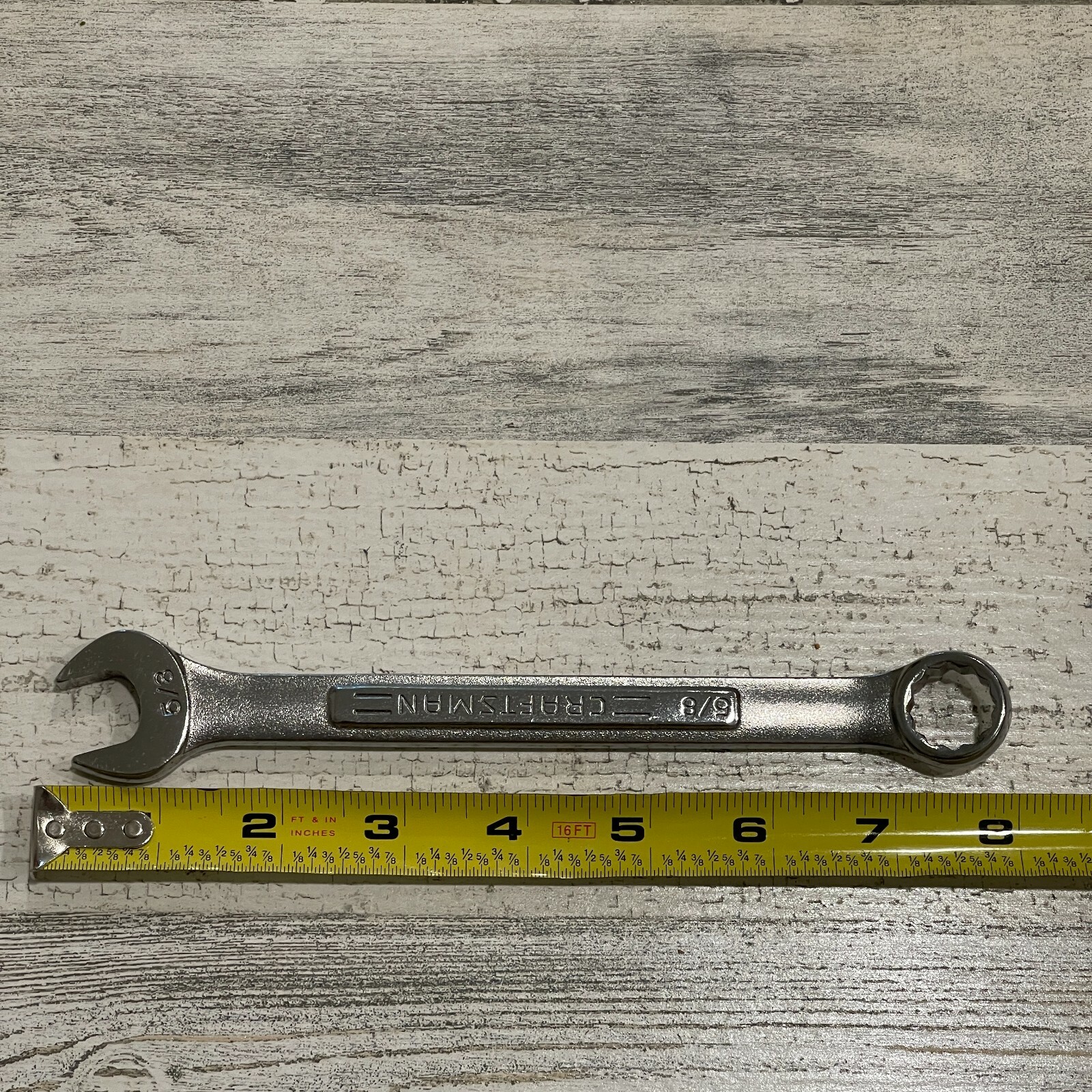 NOS Craftsman 5/8″ SAE Combination Wrench 12 Point -VA- 44697 Forged in USA