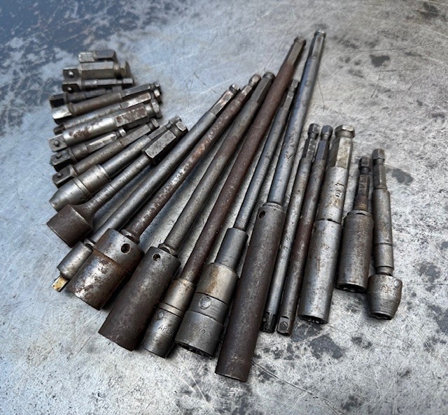 Large Lot of APEX Hex Power Drive Socket Extensions, Attachments, etc.