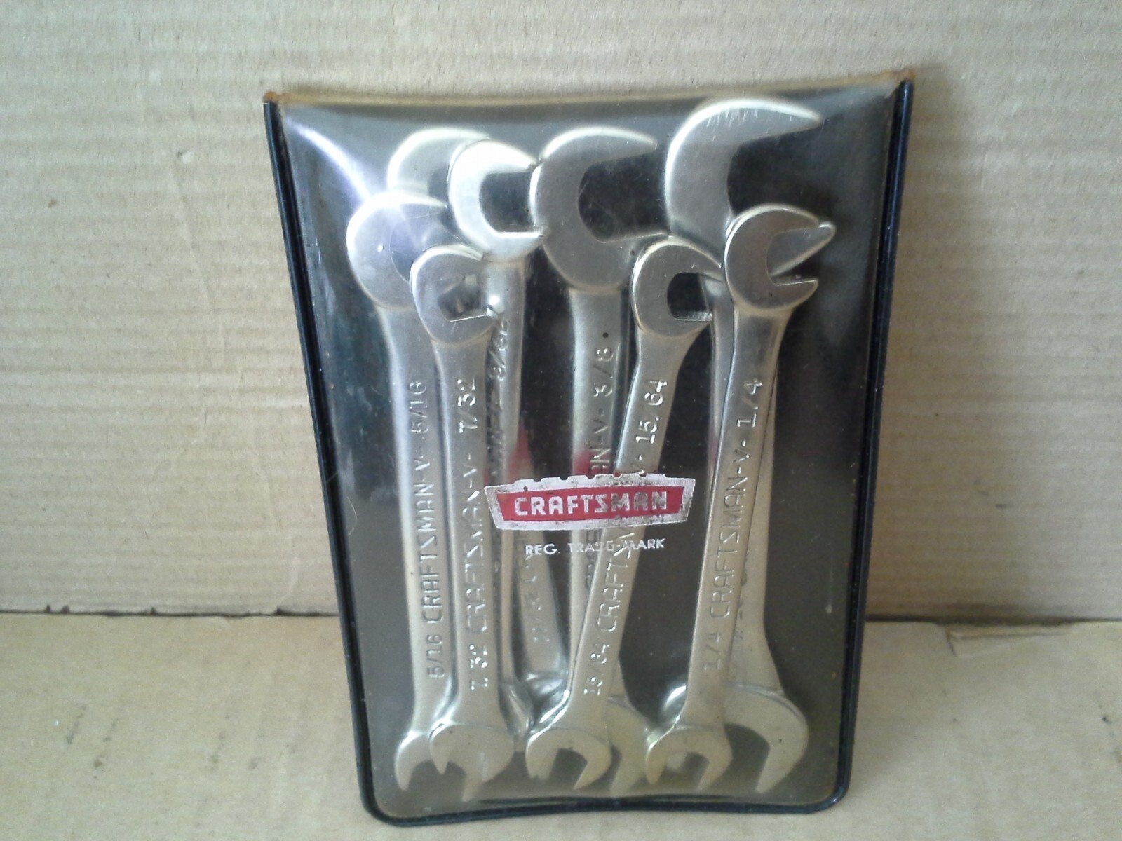 Sears Craftsman 9_4306 Sears Super-tuff 8 Piece Open End Ignition Wrench Set USA